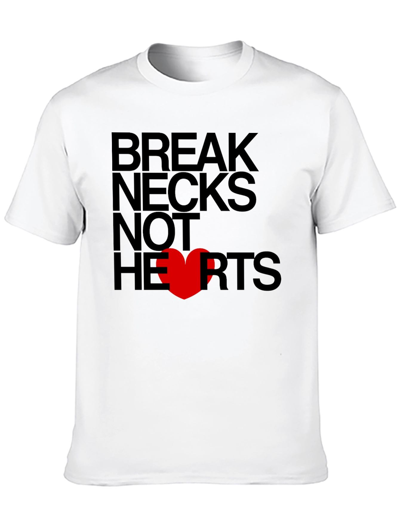 Black Break Necks Not Hearts Graphic T-Shirt view 10
