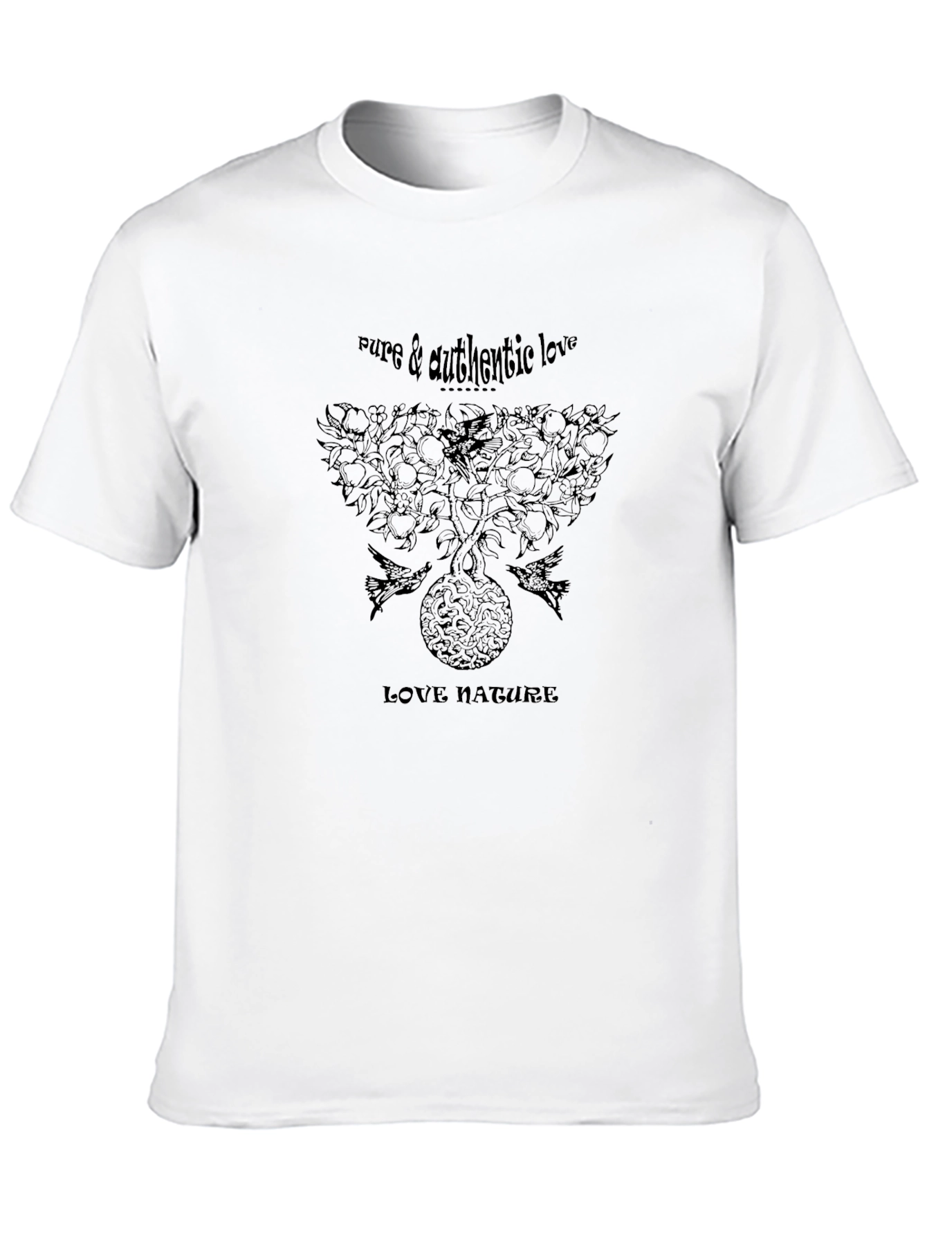Black Nature Love Graphic T-Shirt view 10