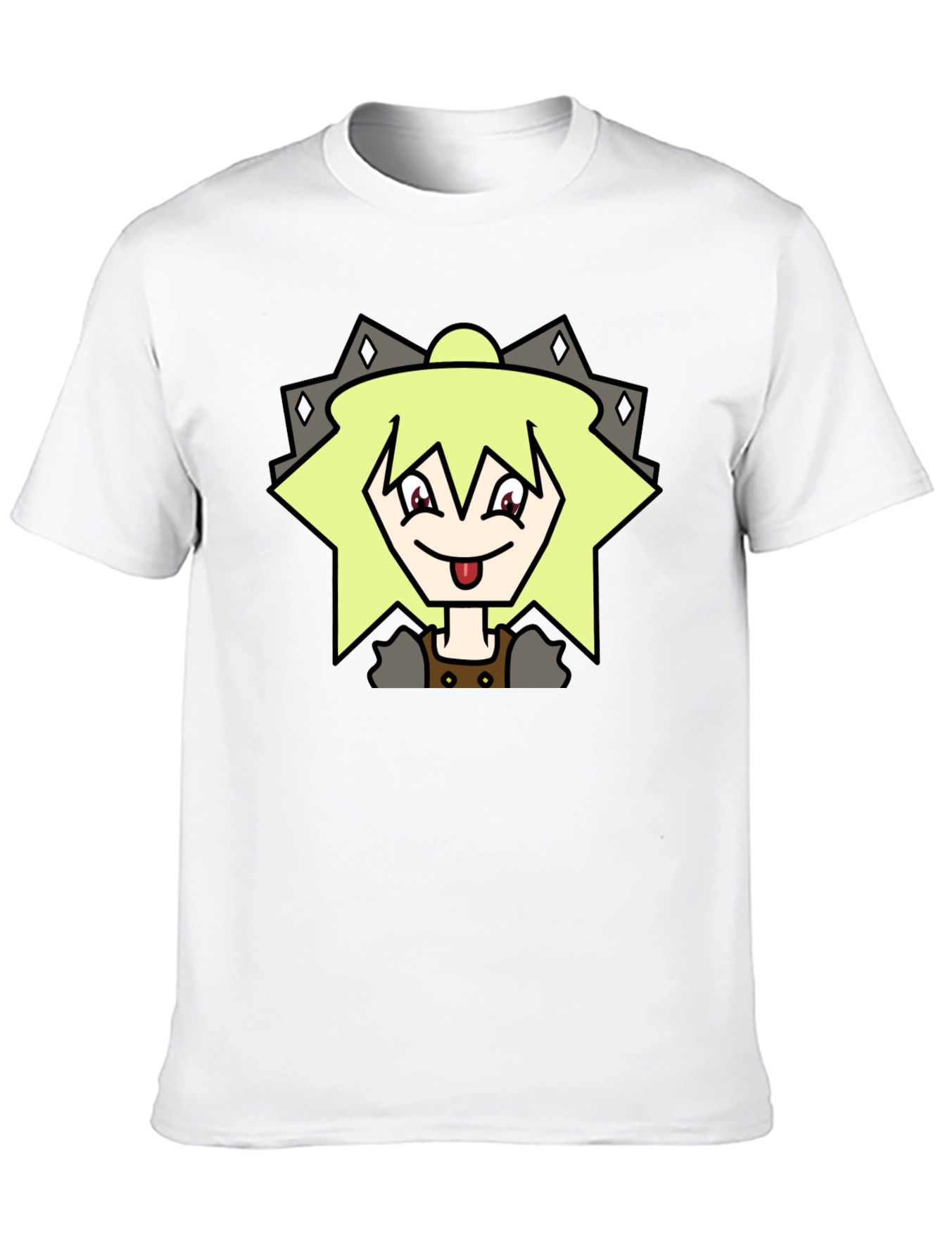 Black Anime Character Graphic Tee - Black T-Shirt view 10