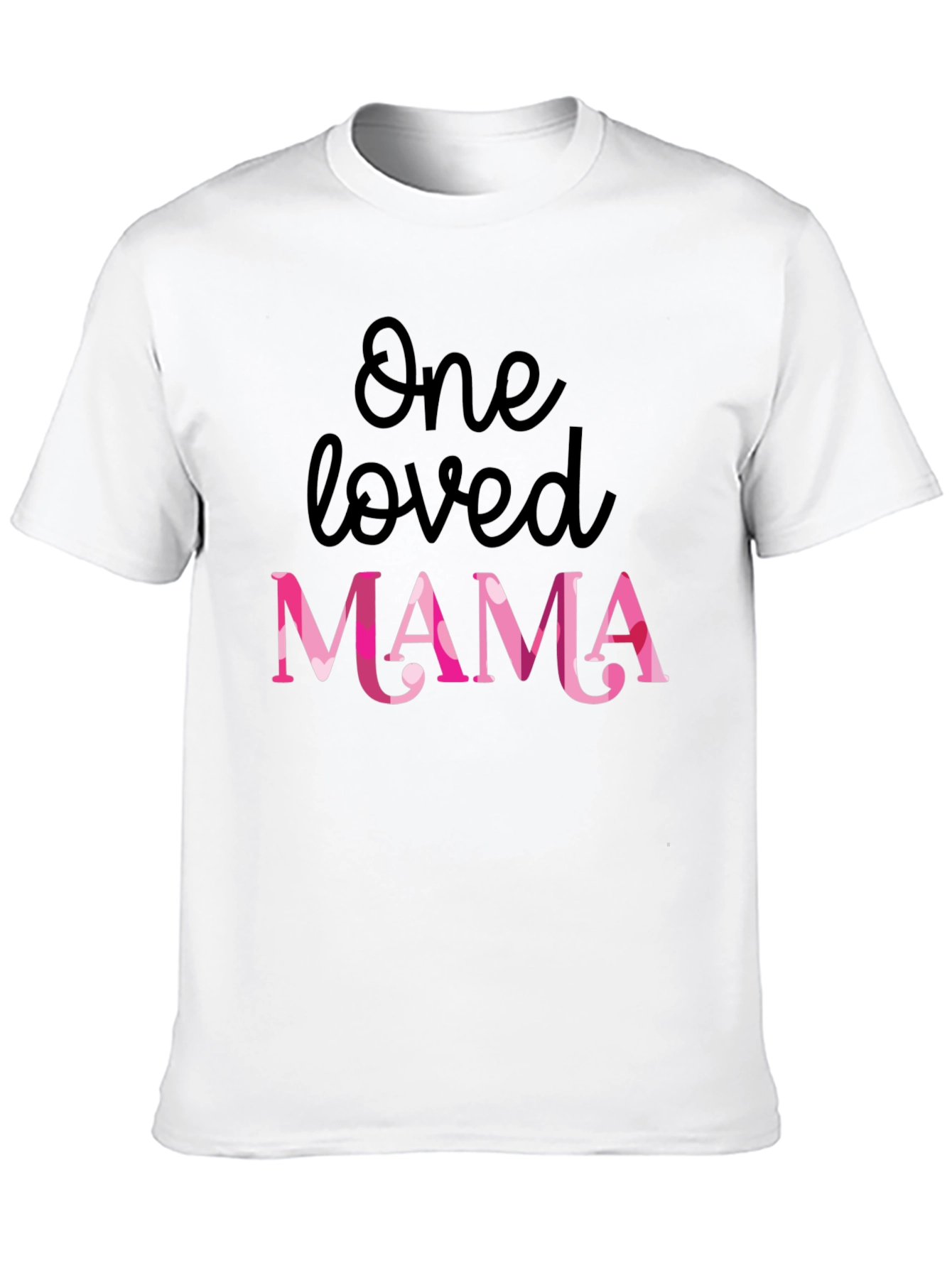Black One Loved Mama Graphic Tee - Cute Mother's Day Gift view 10