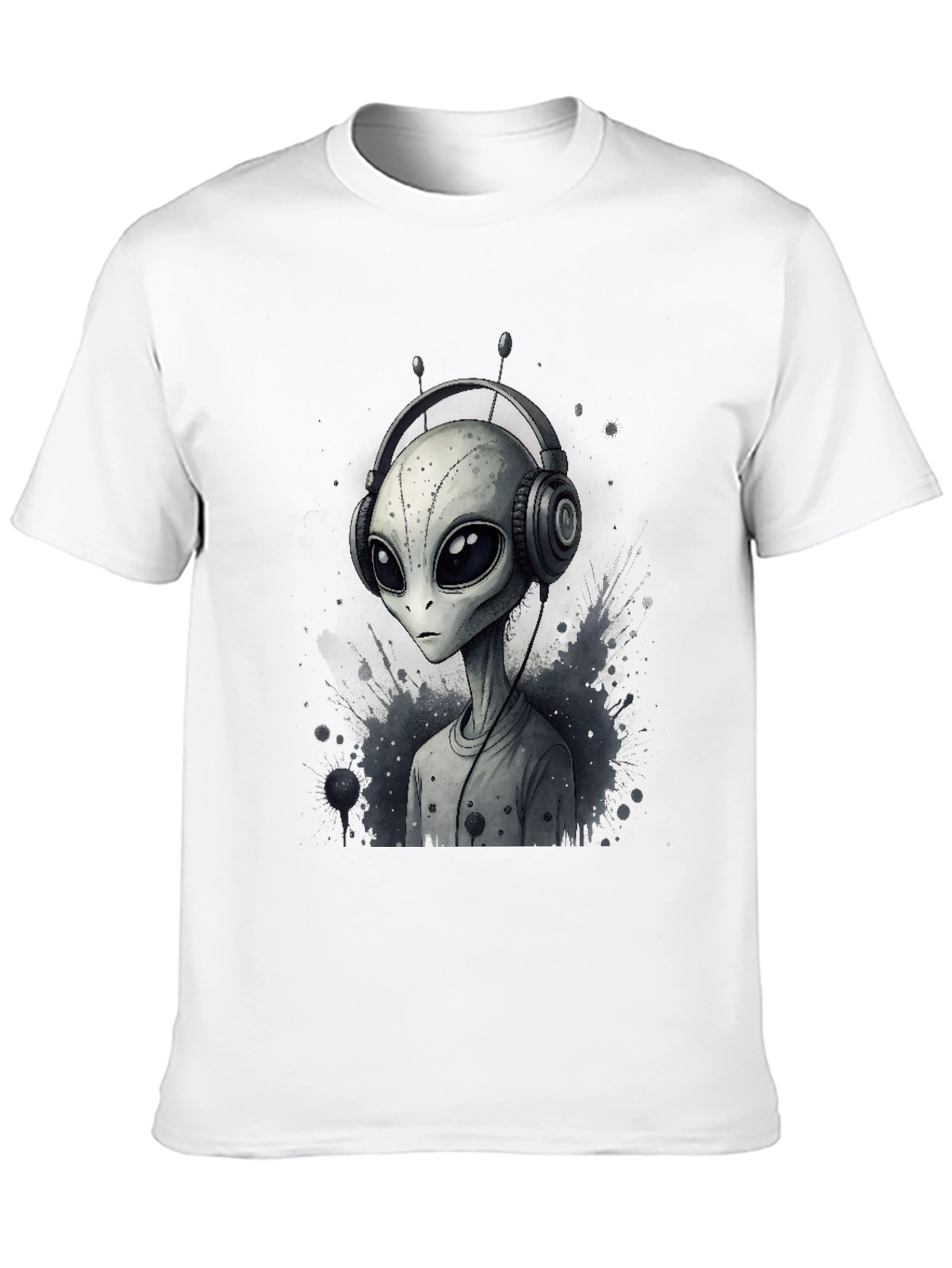 Black Alien DJ Graphic Tee - Black view 10