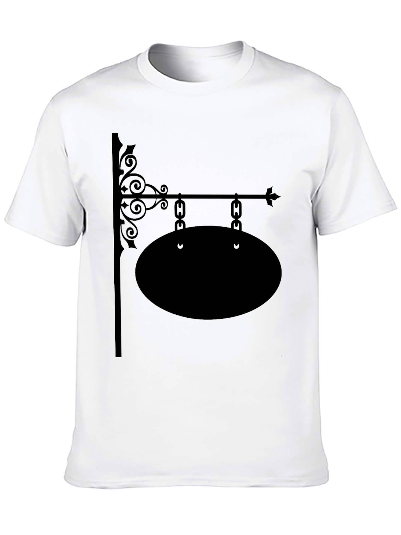 Black Vintage Shop Sign Black T-Shirt view 10