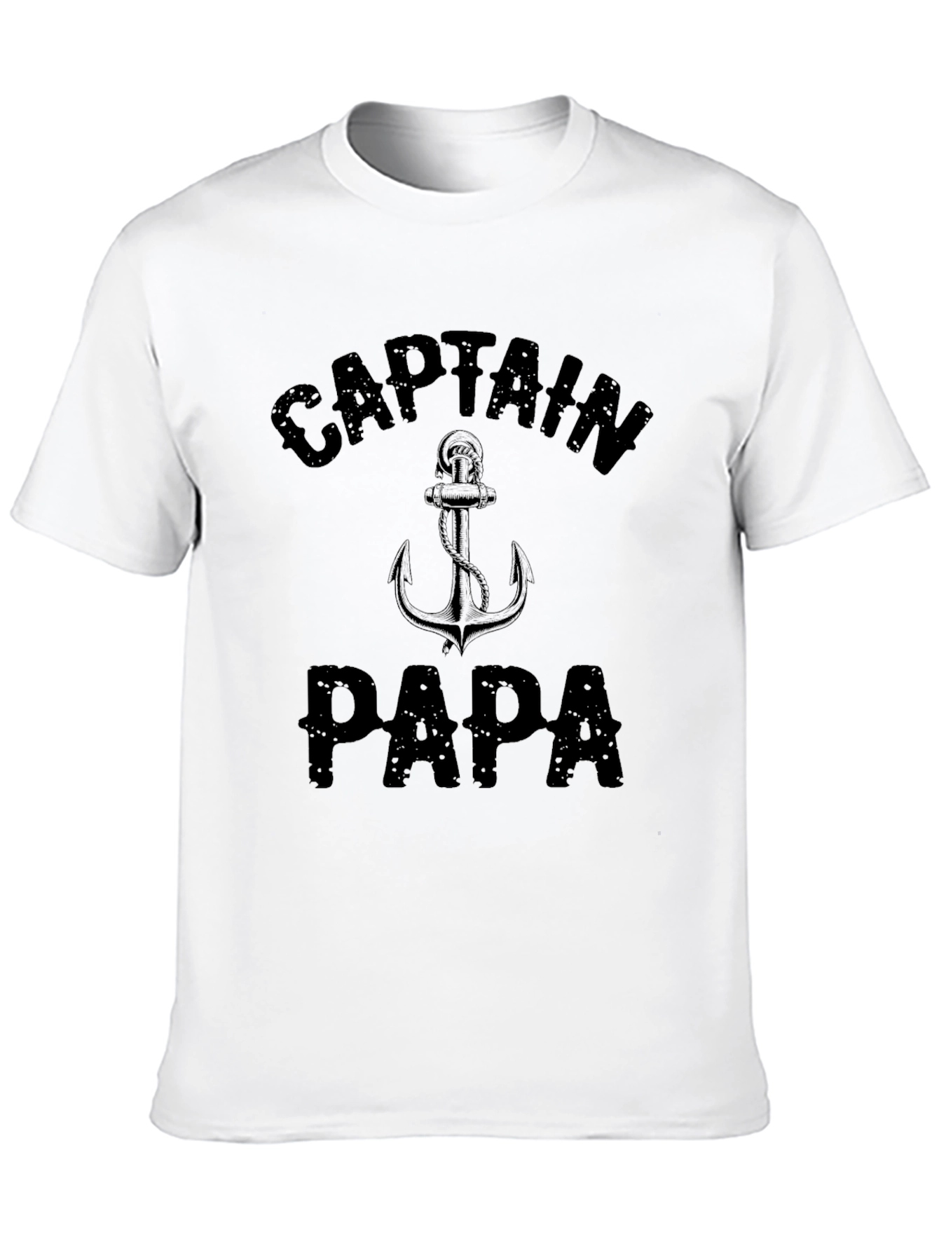 Black Captain Papa Anchor Graphic Tee - Black view 10