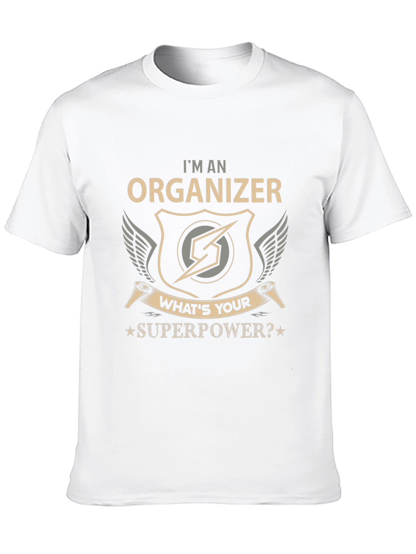 Black I'm An Organizer, What's Your Superpower T-Shirt view 10