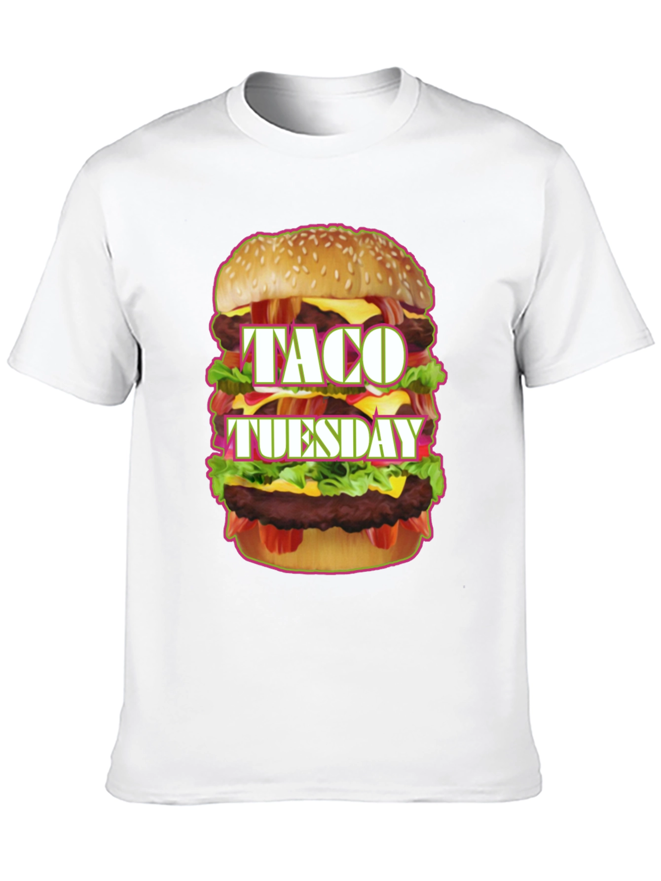 Black Taco Tuesday Burger Graphic Tee view 10