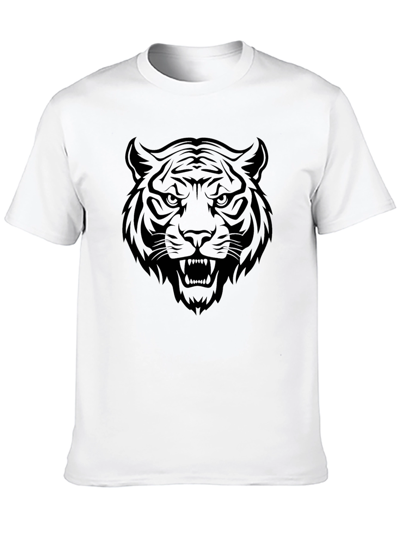 Black Black Tiger Graphic Tee - Fierce Style! view 10