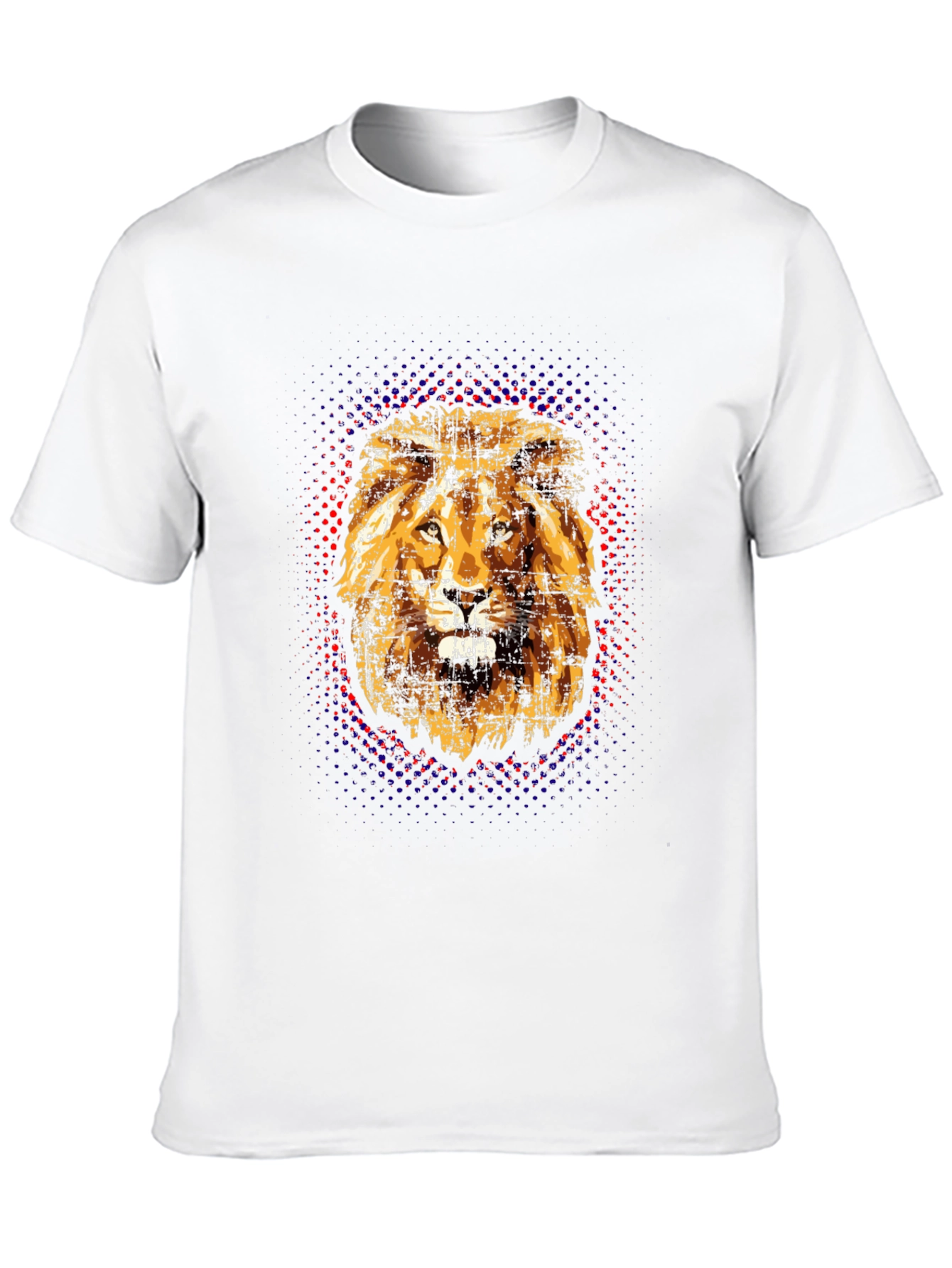 Black Lion Graphic Print Black T-Shirt view 10