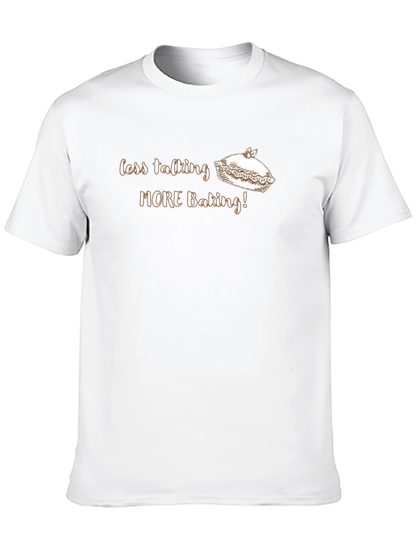 Black Less Talking More Baking Graphic Tee view 10