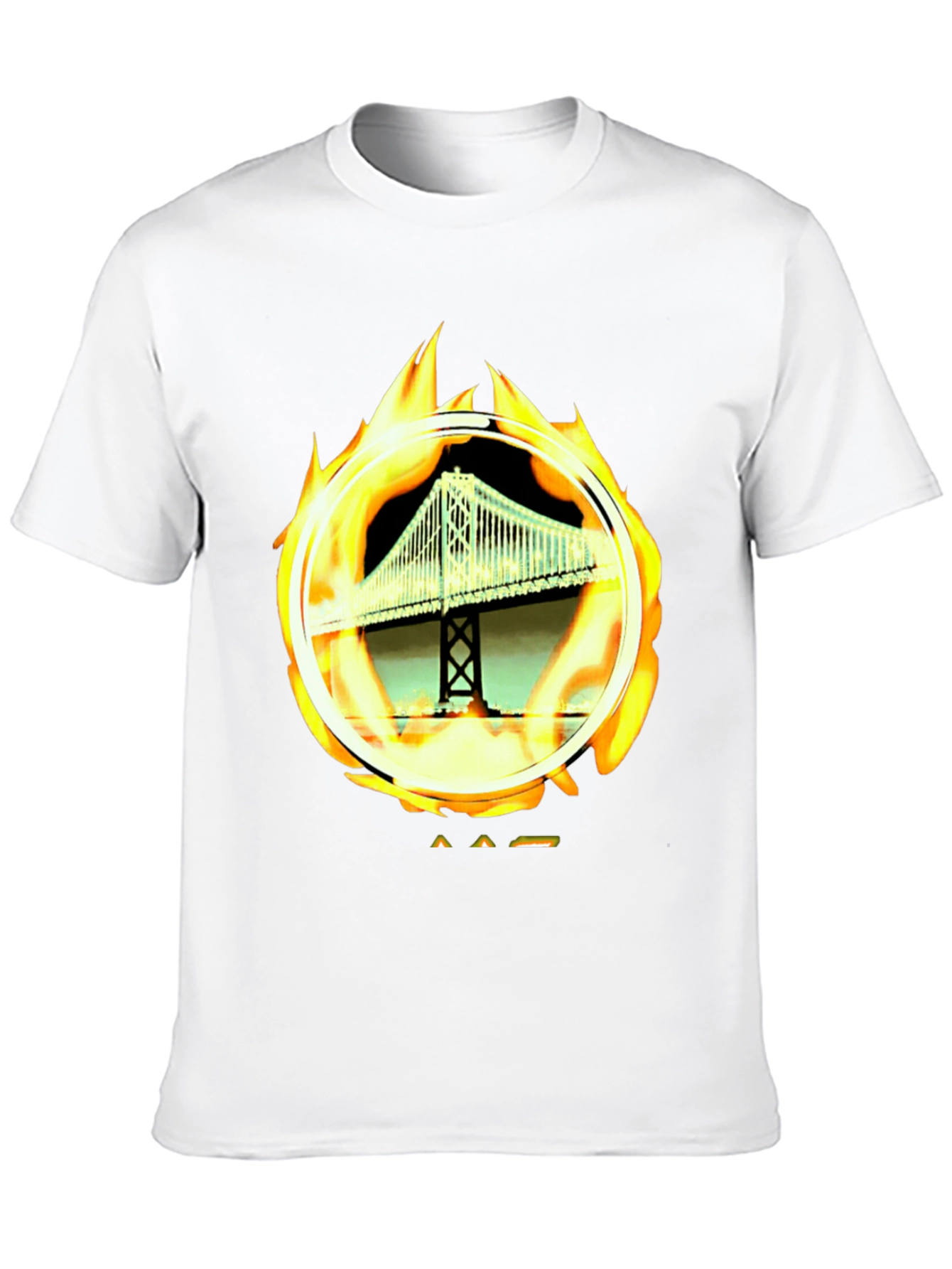 Black Bridge on Fire Graphic Tee - Classic Black view 10