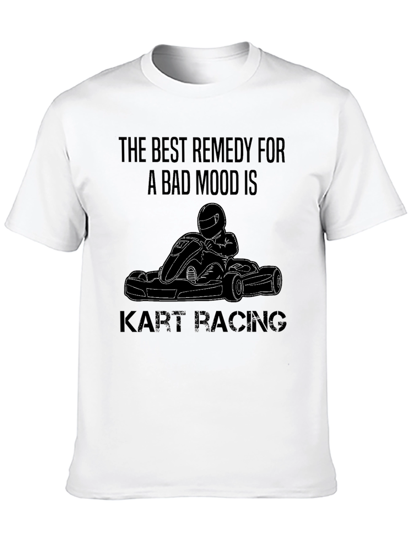 Black Kart Racing Remedy Black T-Shirt view 10