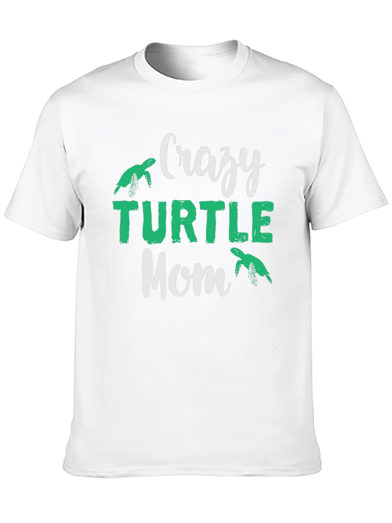 Black Crazy Turtle Mom T-Shirt view 10