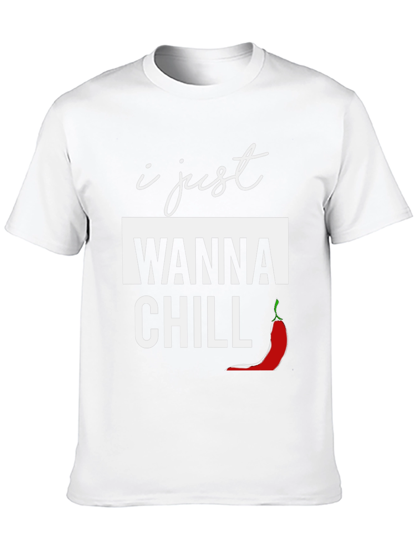 Black I Just Wanna Chill Graphic T-Shirt view 10