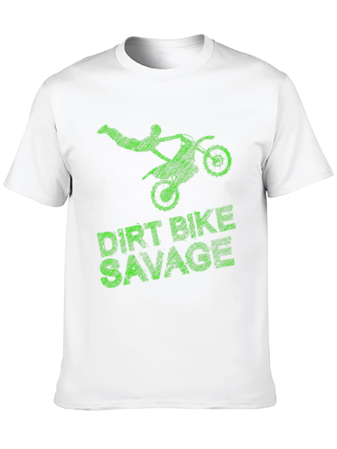 Black Dirt Bike Savage Graphic T-Shirt view 10
