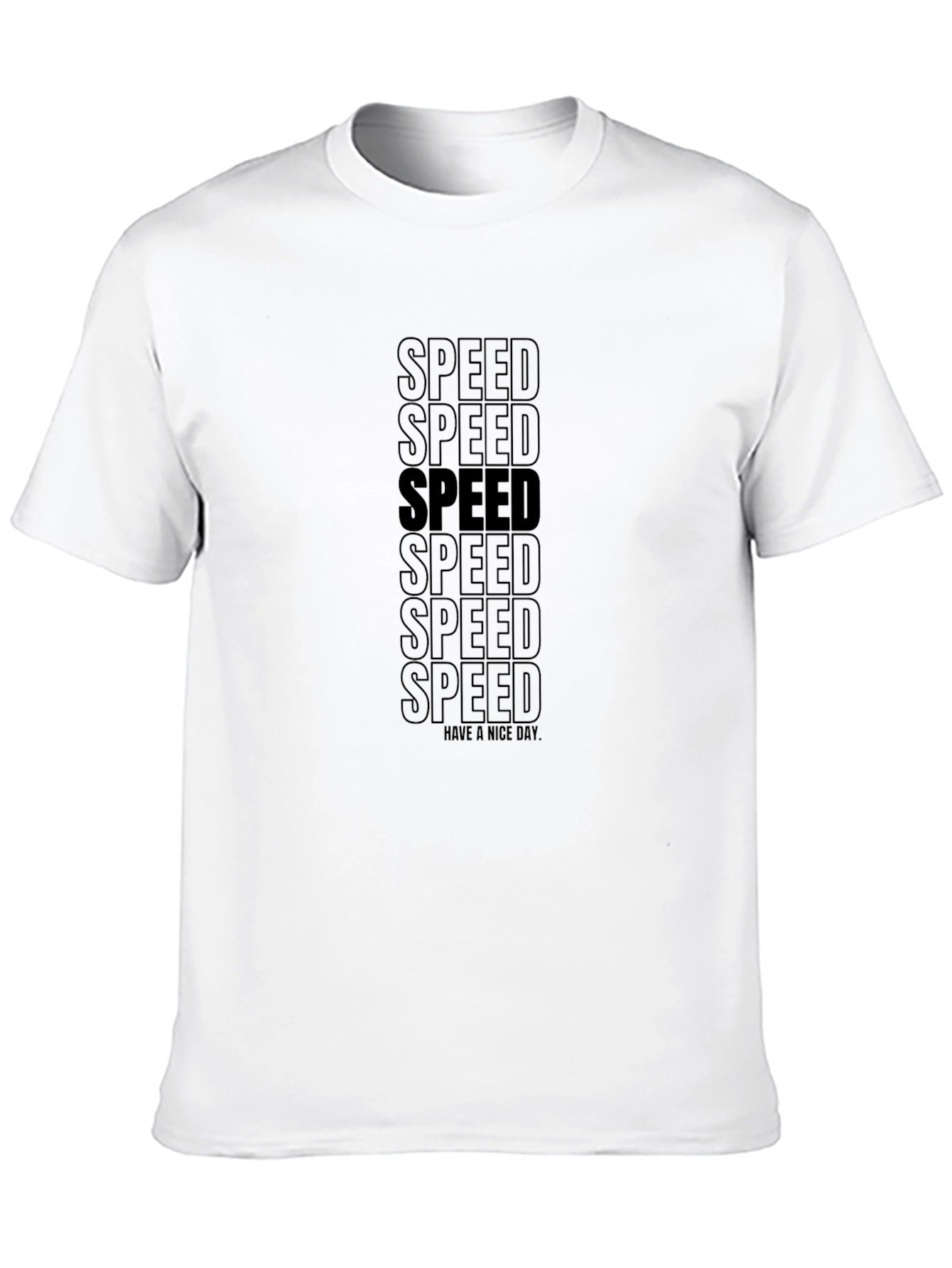 Black Speed Graphic Tee - Black Cotton Blend view 10