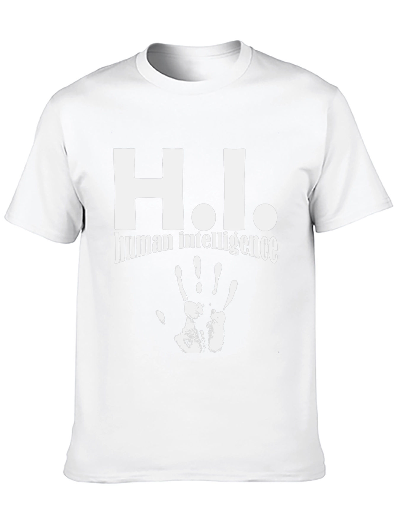 Black H.I. Human Intelligence Black Graphic Tee view 10
