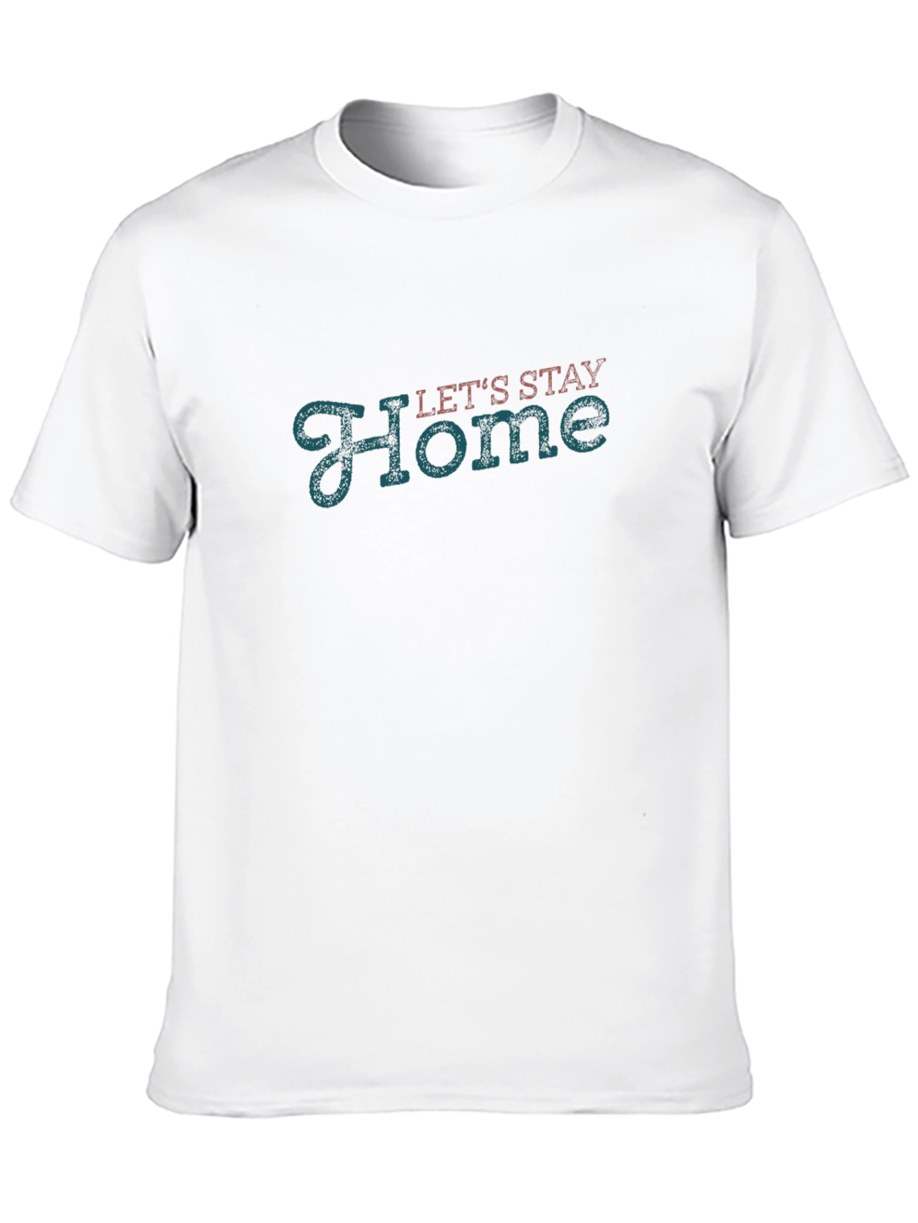 Black Let's Stay Home Graphic Tee - Soft Black Cotton view 10