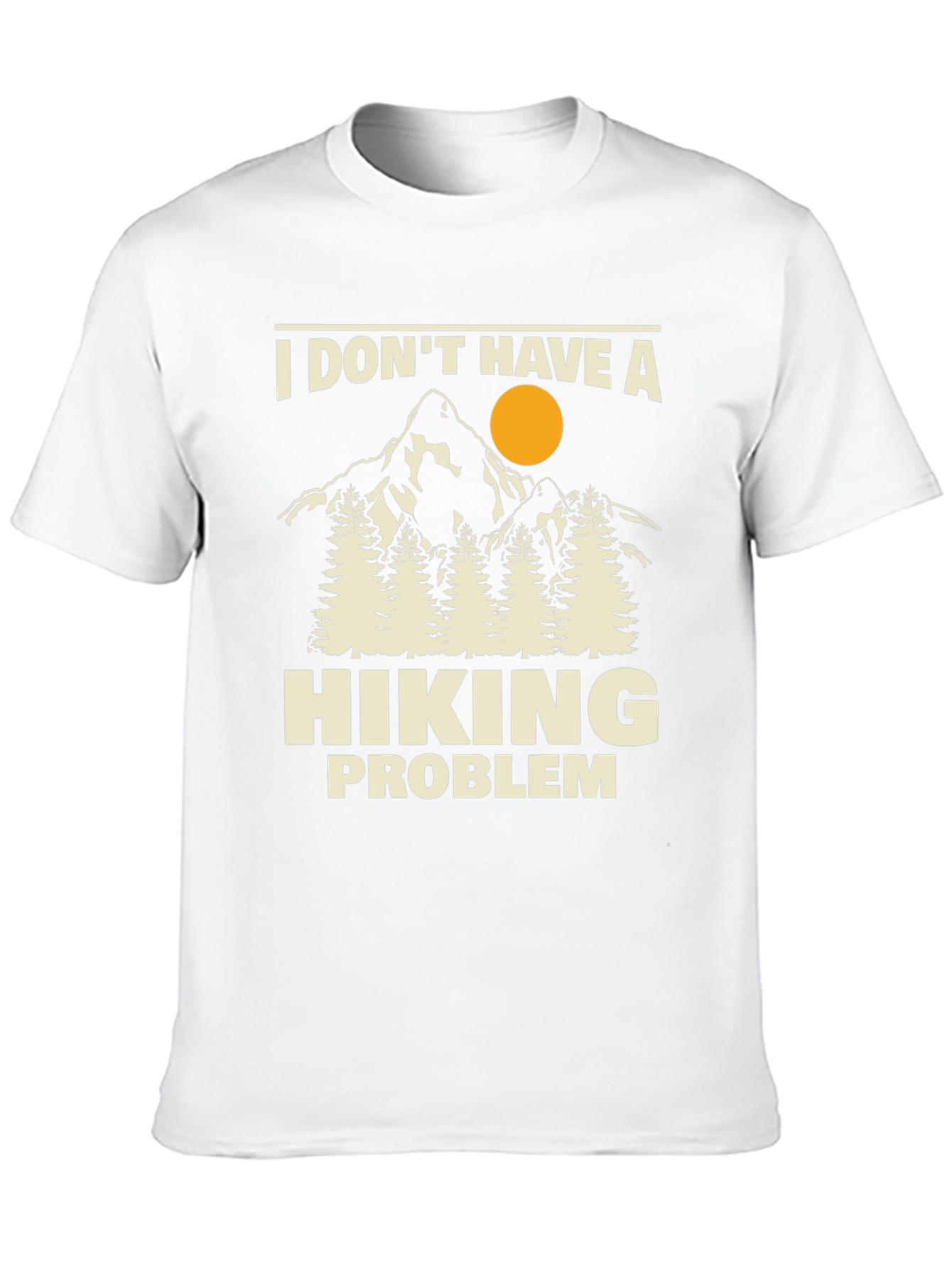 Black Hiking Problem T-Shirt - Outdoors Adventure Tee view 10