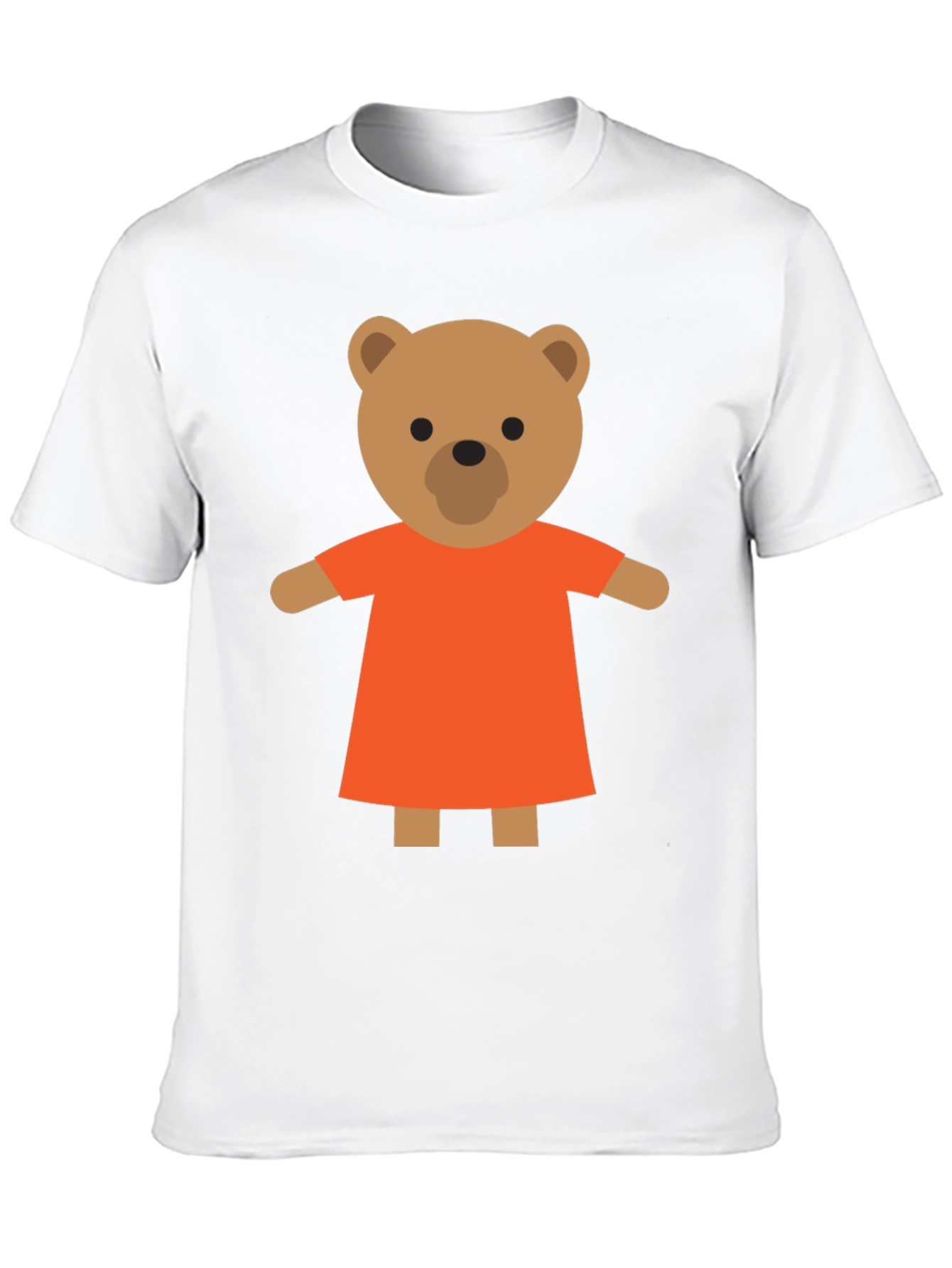 Black Cute Cartoon Teddy Bear T-Shirt view 10