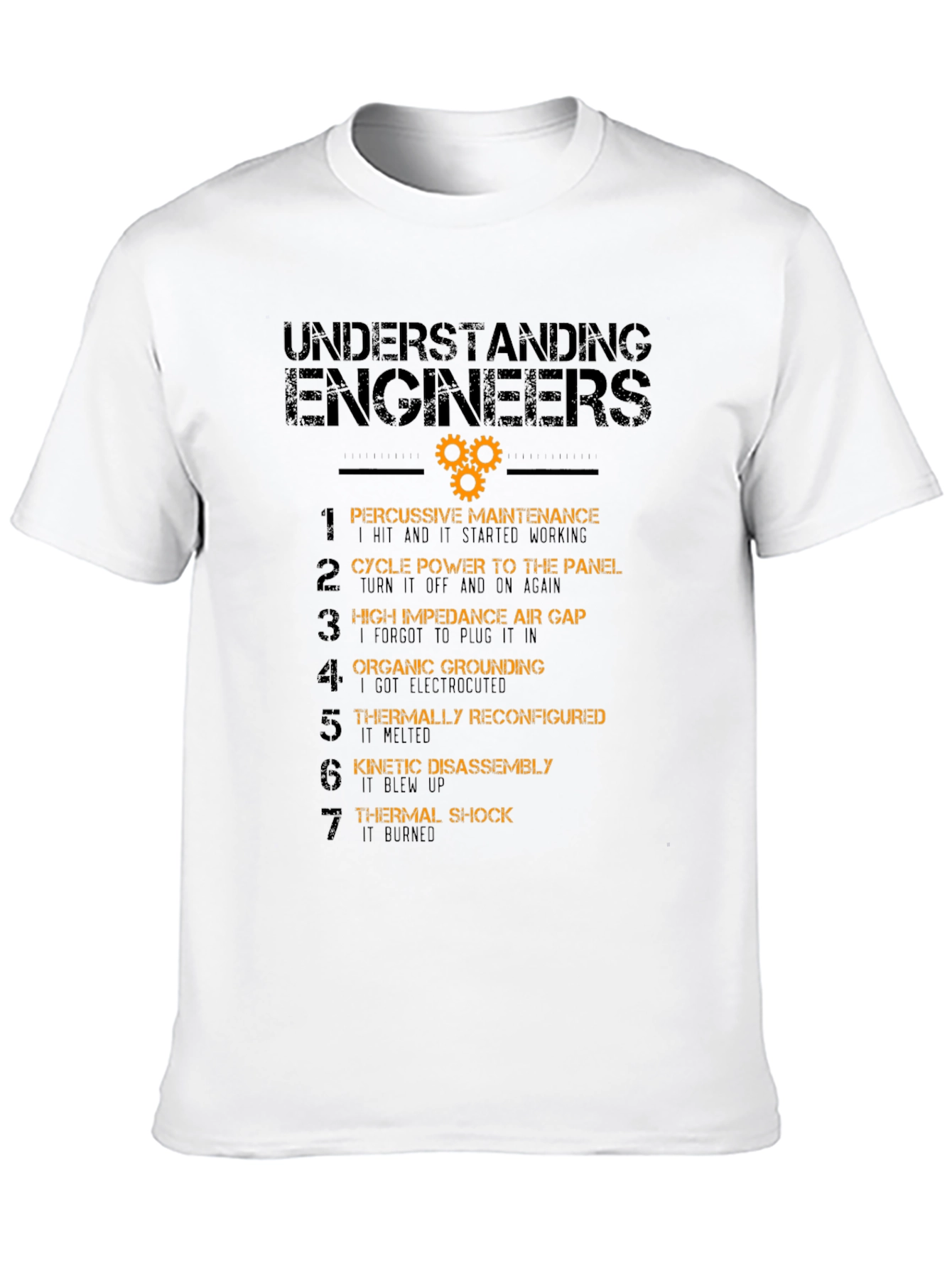 Black Understanding Engineers T-Shirt - Funny Engineering Tee view 10