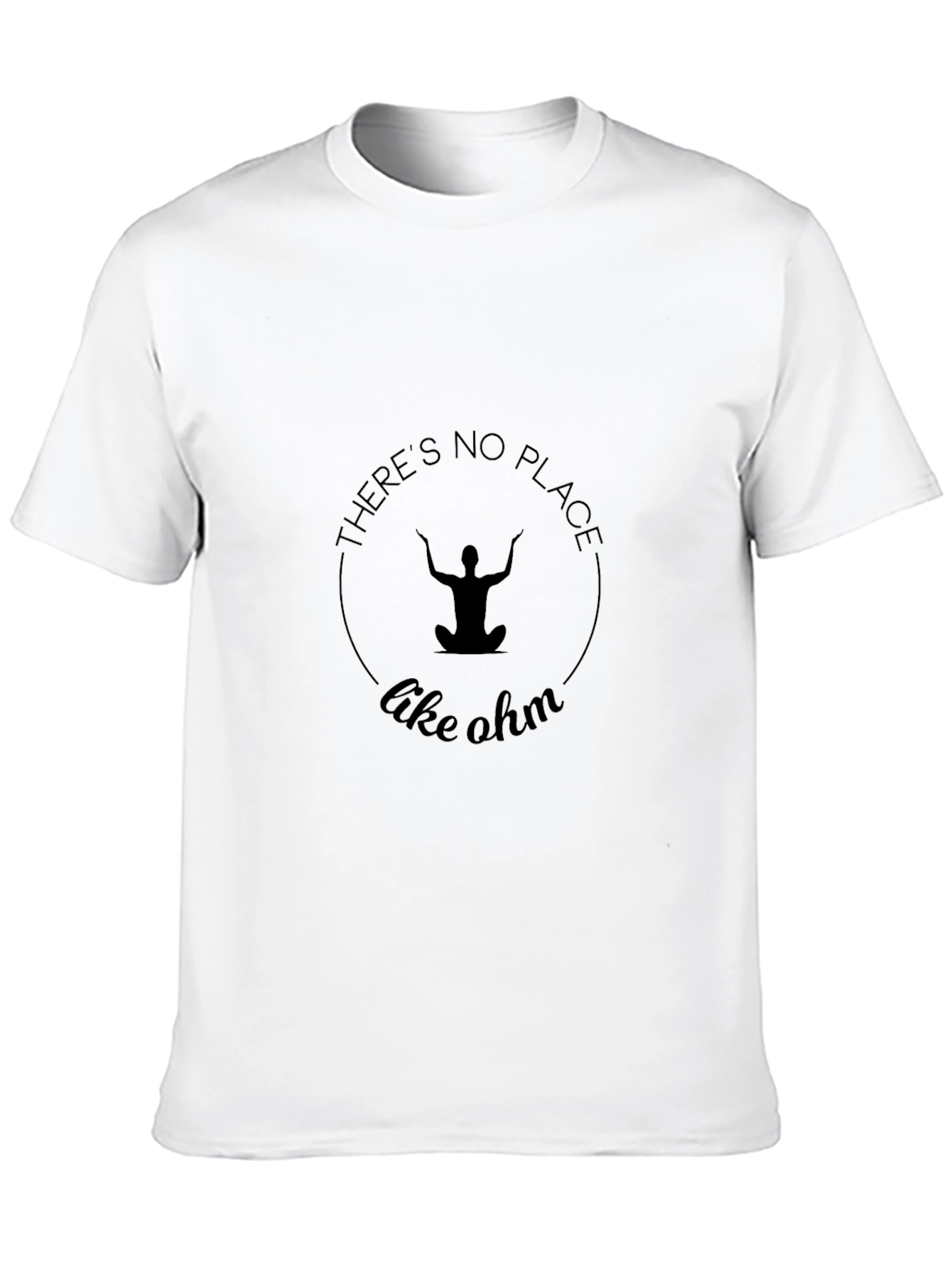 Black Yoga 'There's No Place Like Ohm' Black T-Shirt view 10