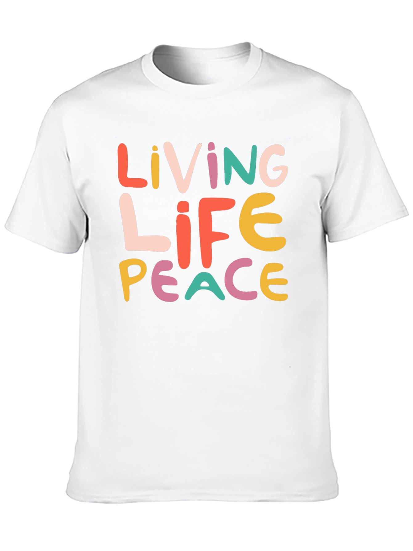 Black Living Life Peace Graphic T-Shirt - Unisex view 10