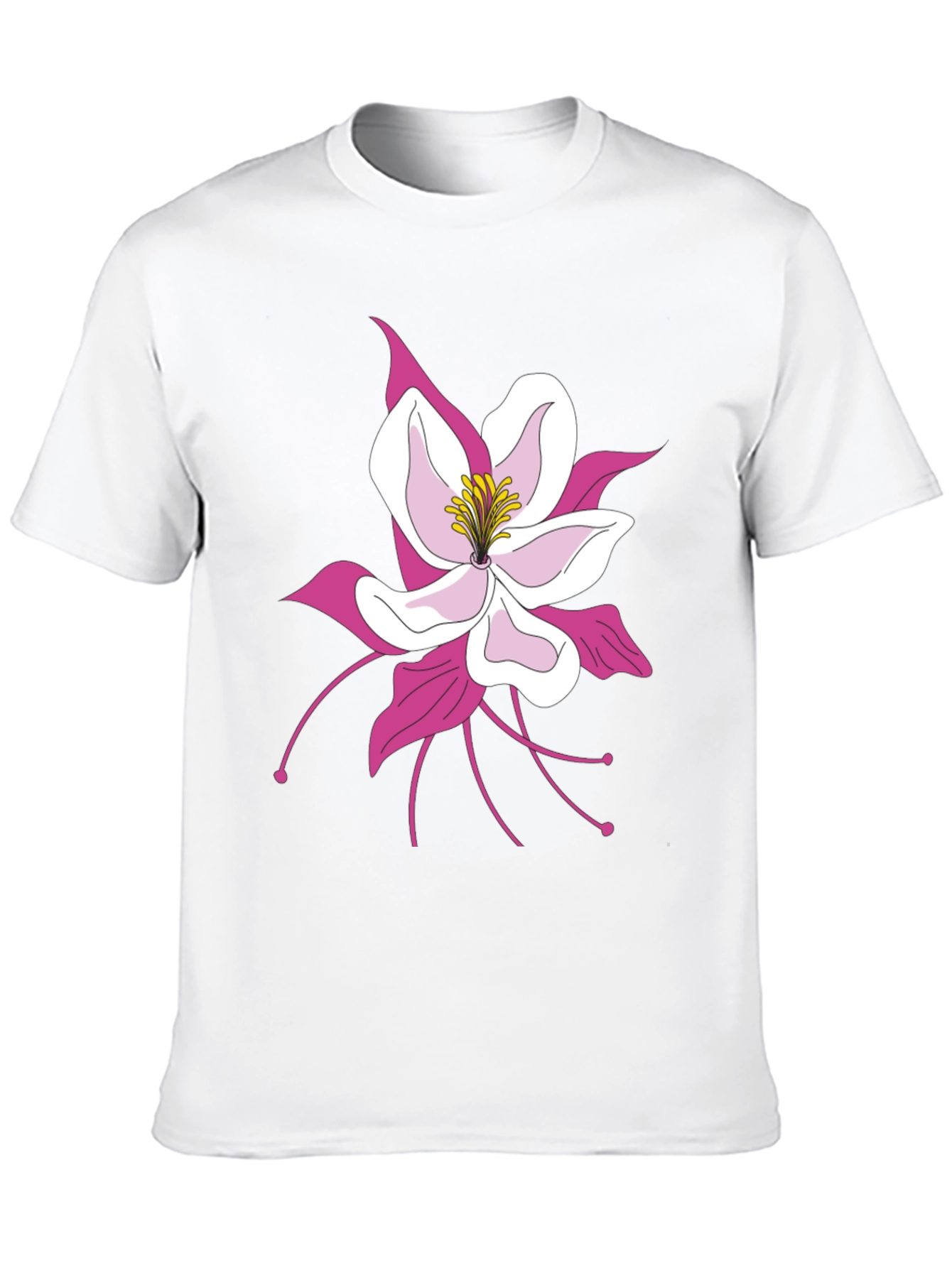 Black Floral Graphic Tee - Black Cotton Blend view 10