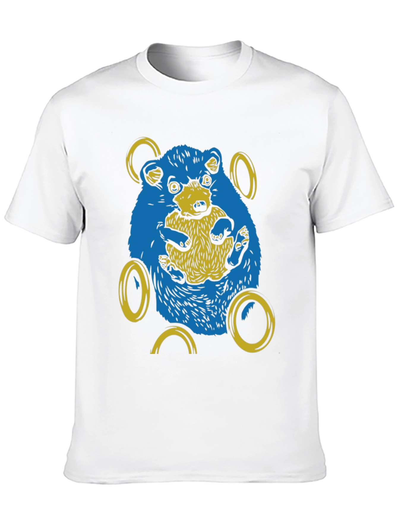 Black Sonic Hedgehog Graphic Tee - Black Cotton Blend view 10