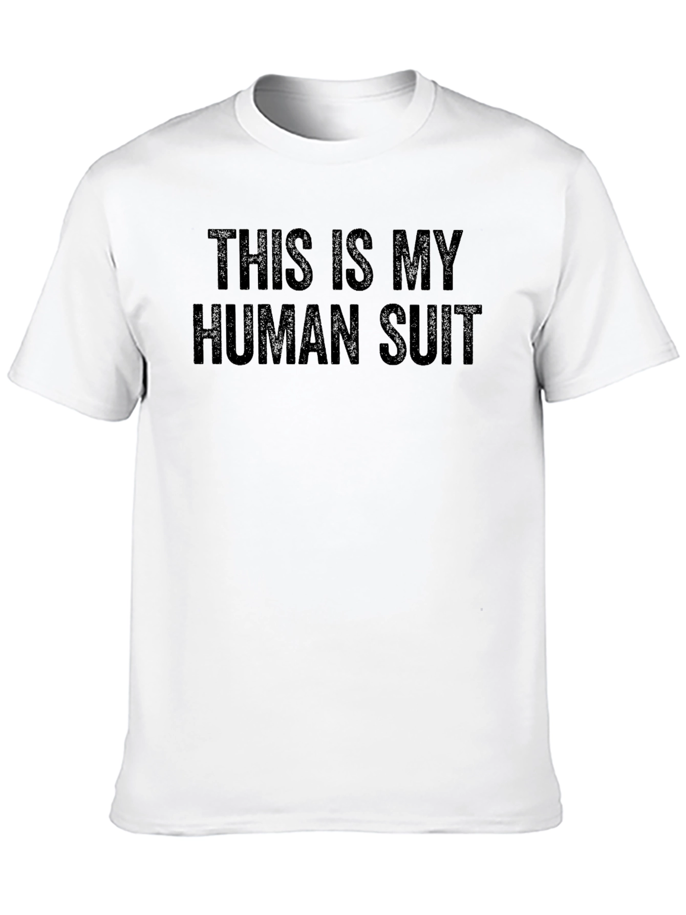 Black This Is My Human Suit Black Graphic Tee view 10
