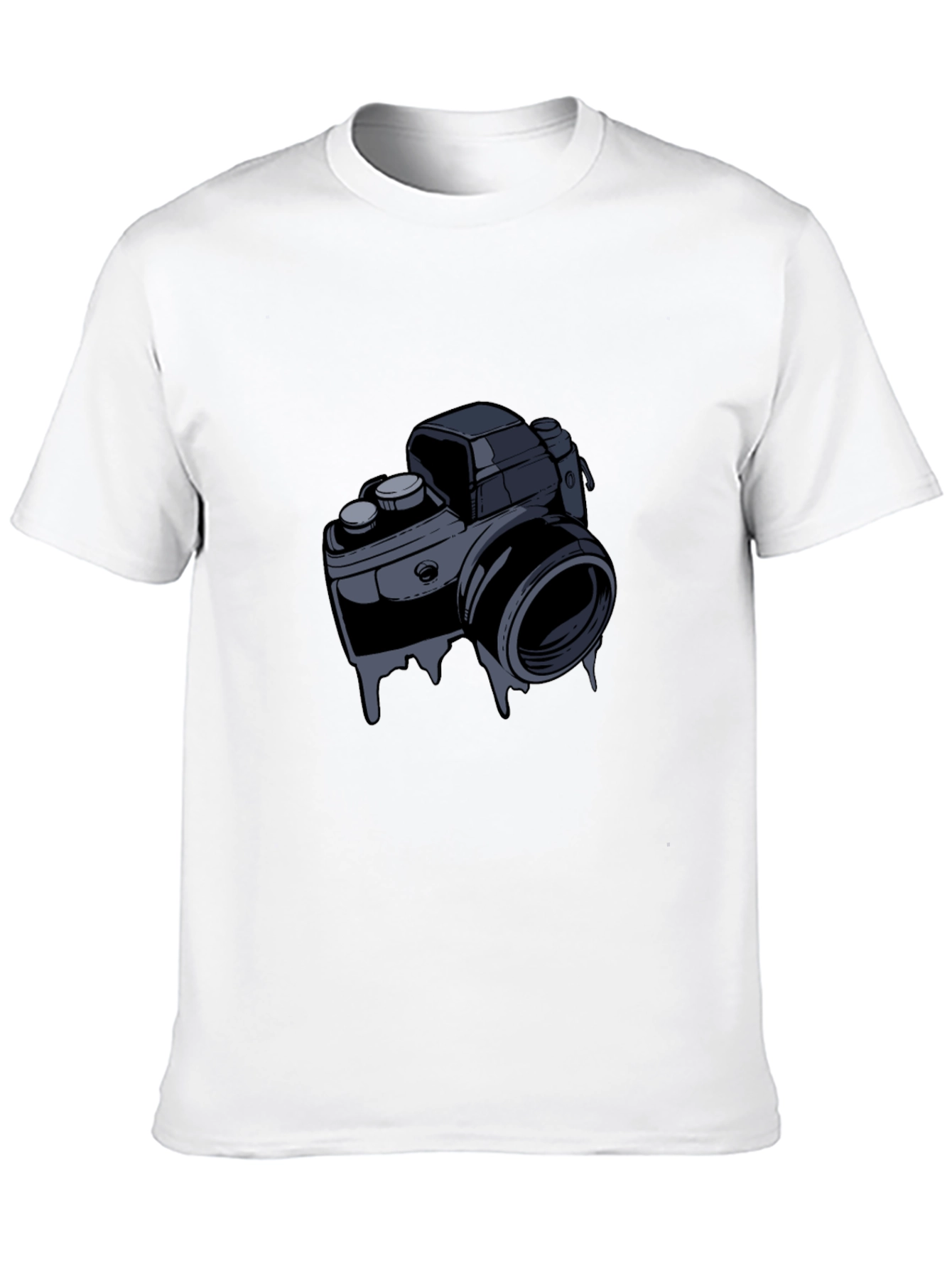 Black Retro Camera Graphic T-Shirt view 10