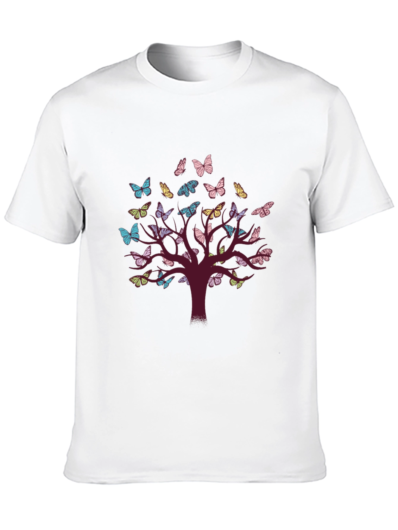 Black Butterfly Tree Graphic Tee - Unisex view 10