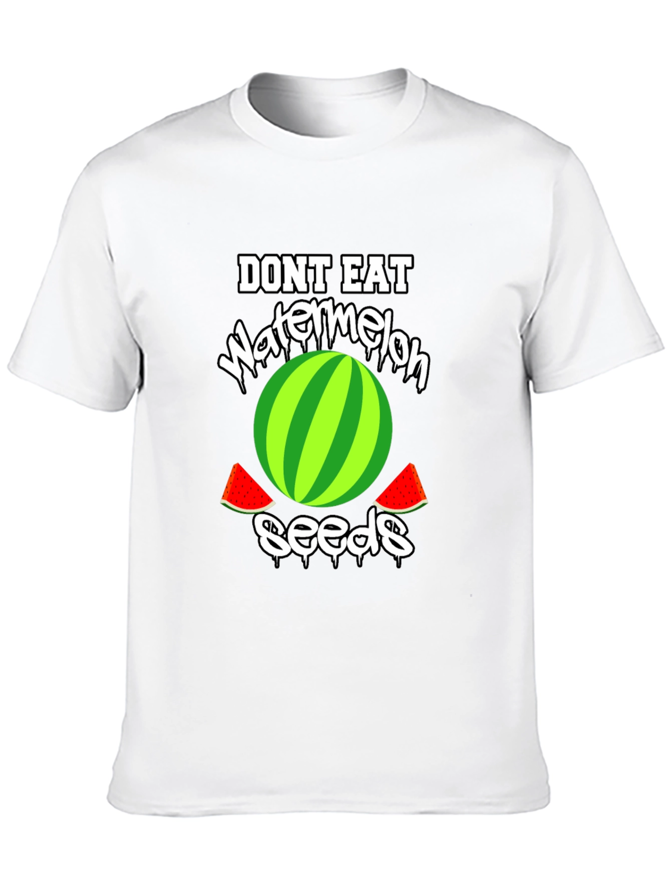 Black Don't Eat Watermelon Seeds Graphic Tee view 10