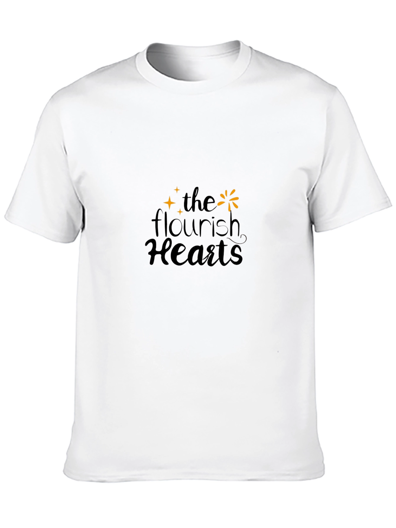 Black The Flourish Hearts Black T-Shirt view 10