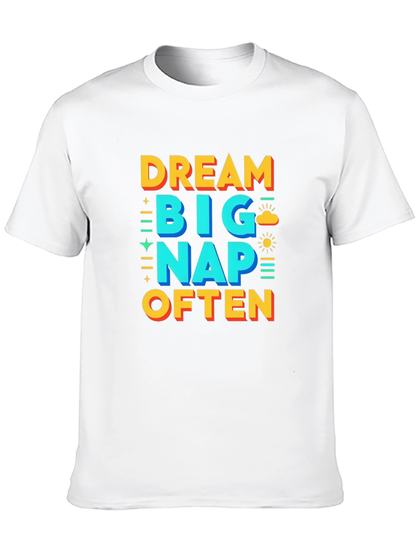Black Dream Big Nap Often Graphic T-Shirt view 10
