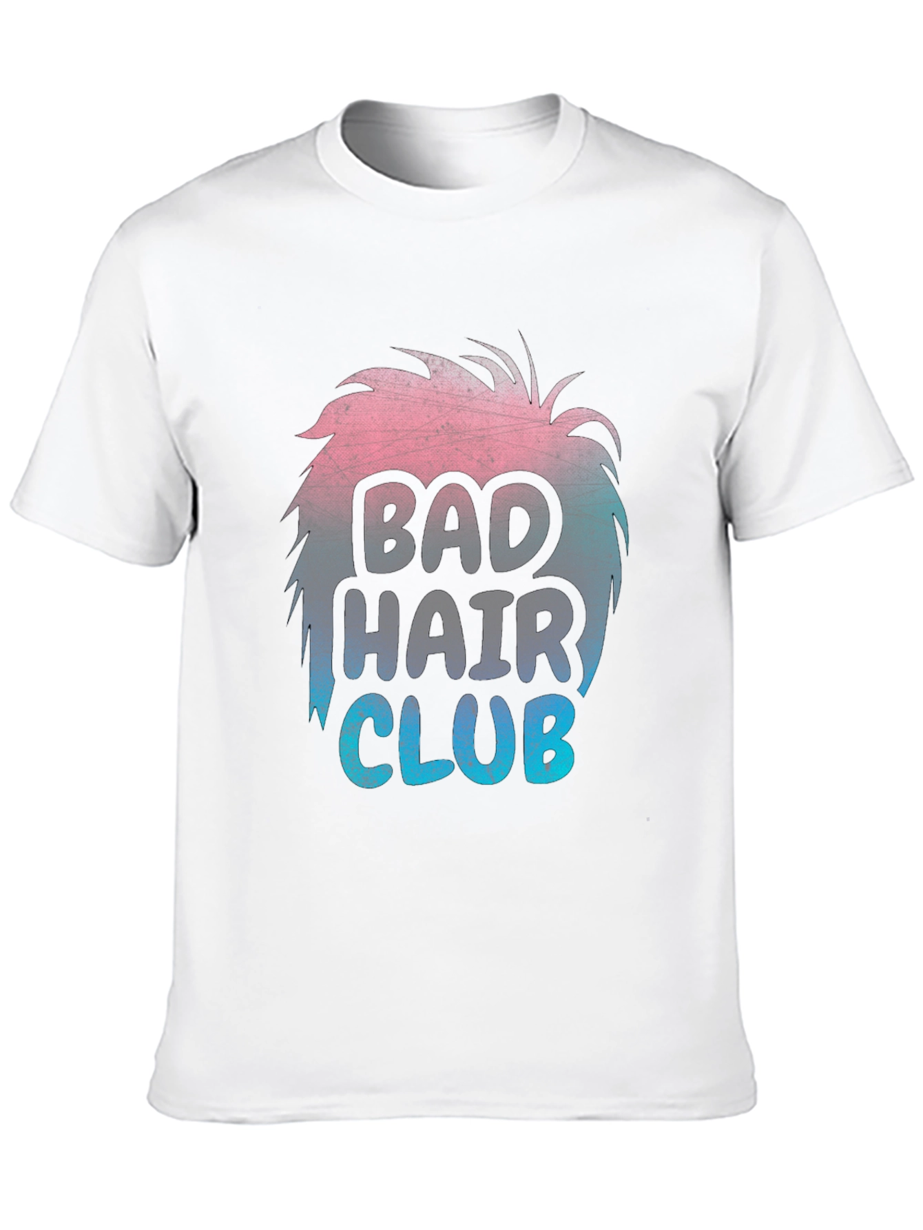Black Bad Hair Club T-Shirt Funny Hairstyle Tee view 10