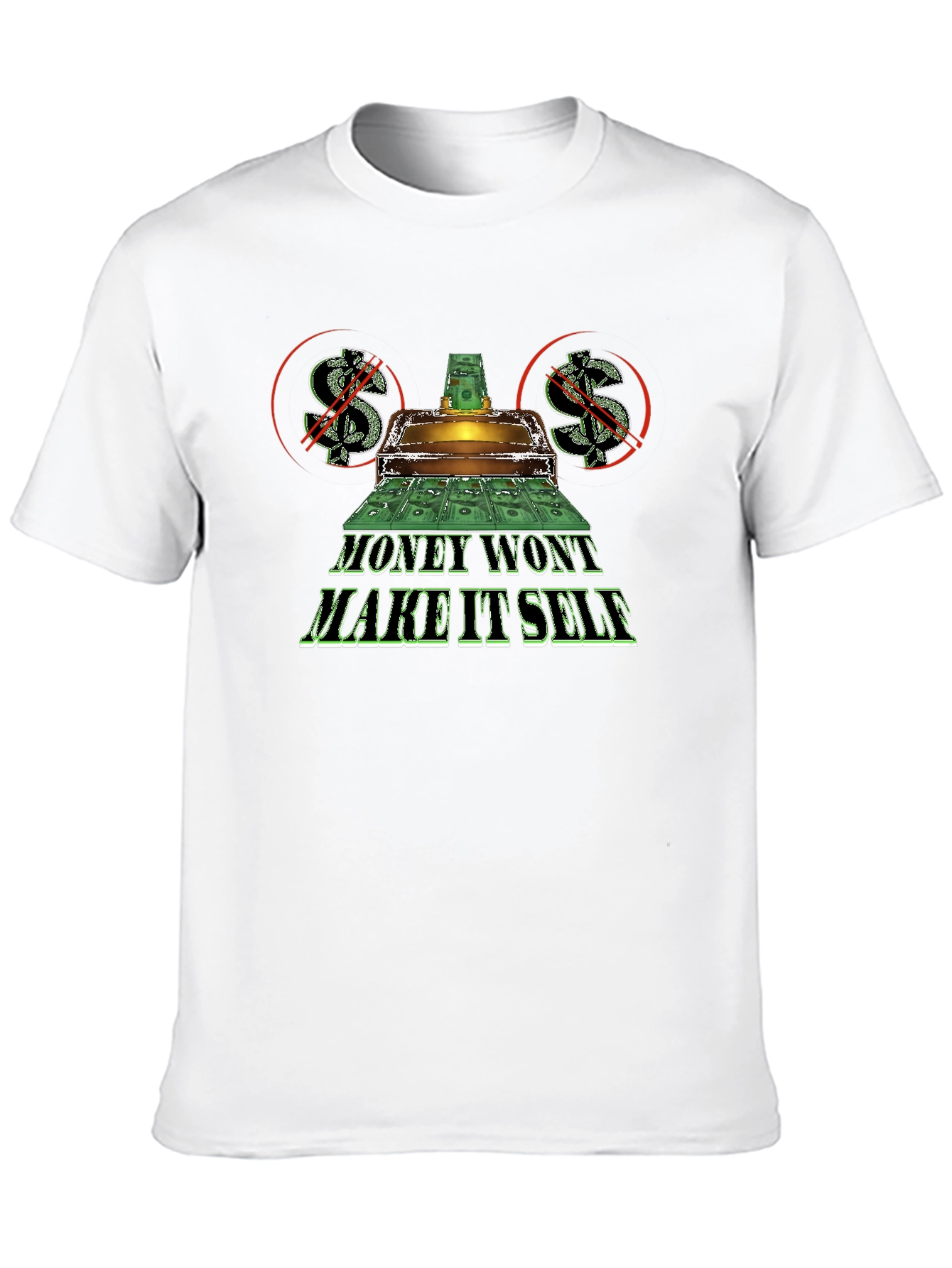 Black Money Won't Make Itself Black T-Shirt view 10