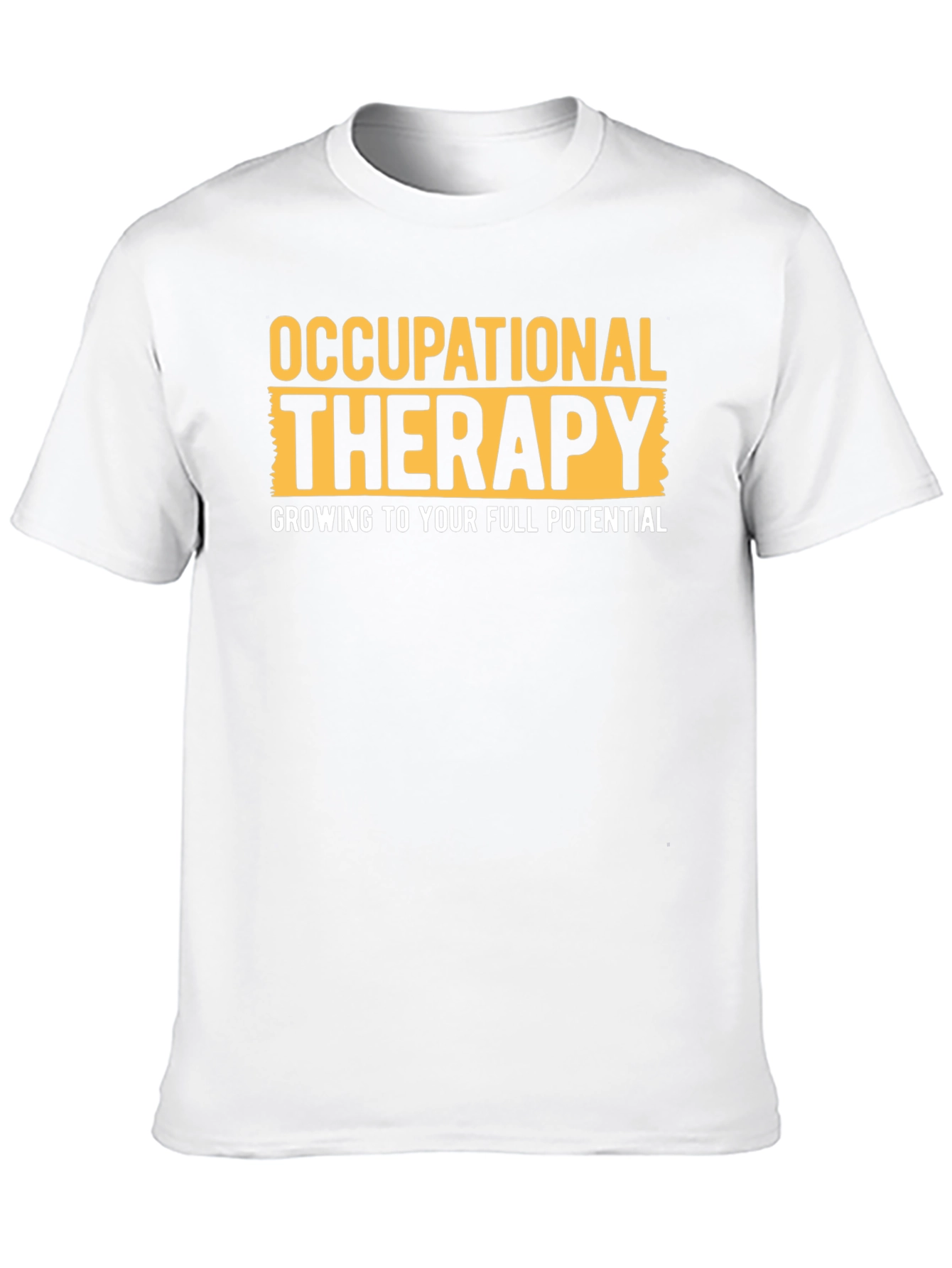 Black Occupational Therapy T-Shirt - Growing to Full Potential view 10