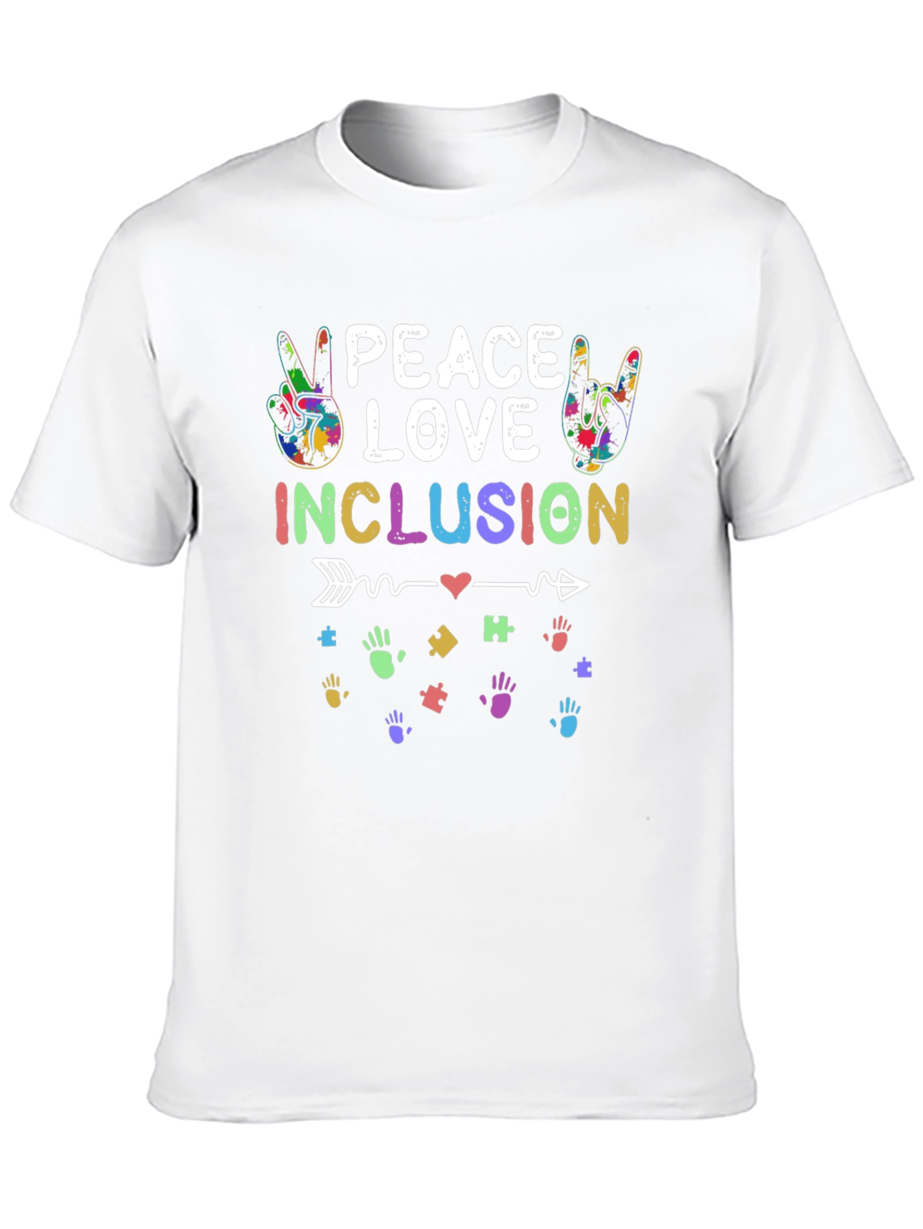 Black Peace Love Inclusion T-Shirt view 10
