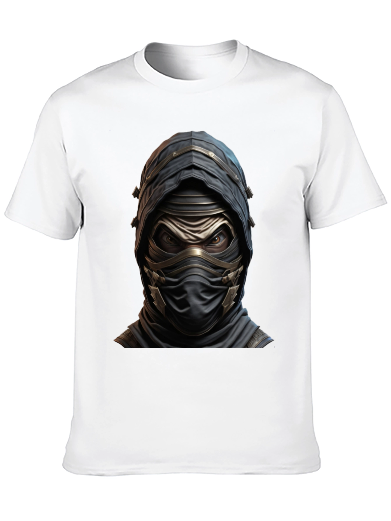 Black Mystic Warrior Graphic Tee - Black Cotton Blend view 10