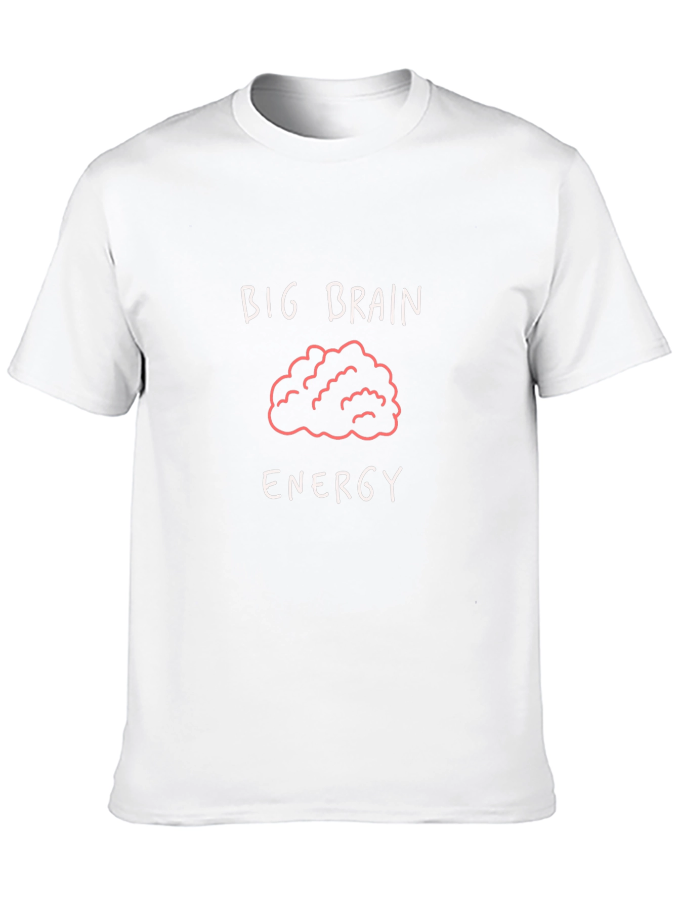 Black Big Brain Energy Graphic Tee - Black Cotton T-Shirt view 10