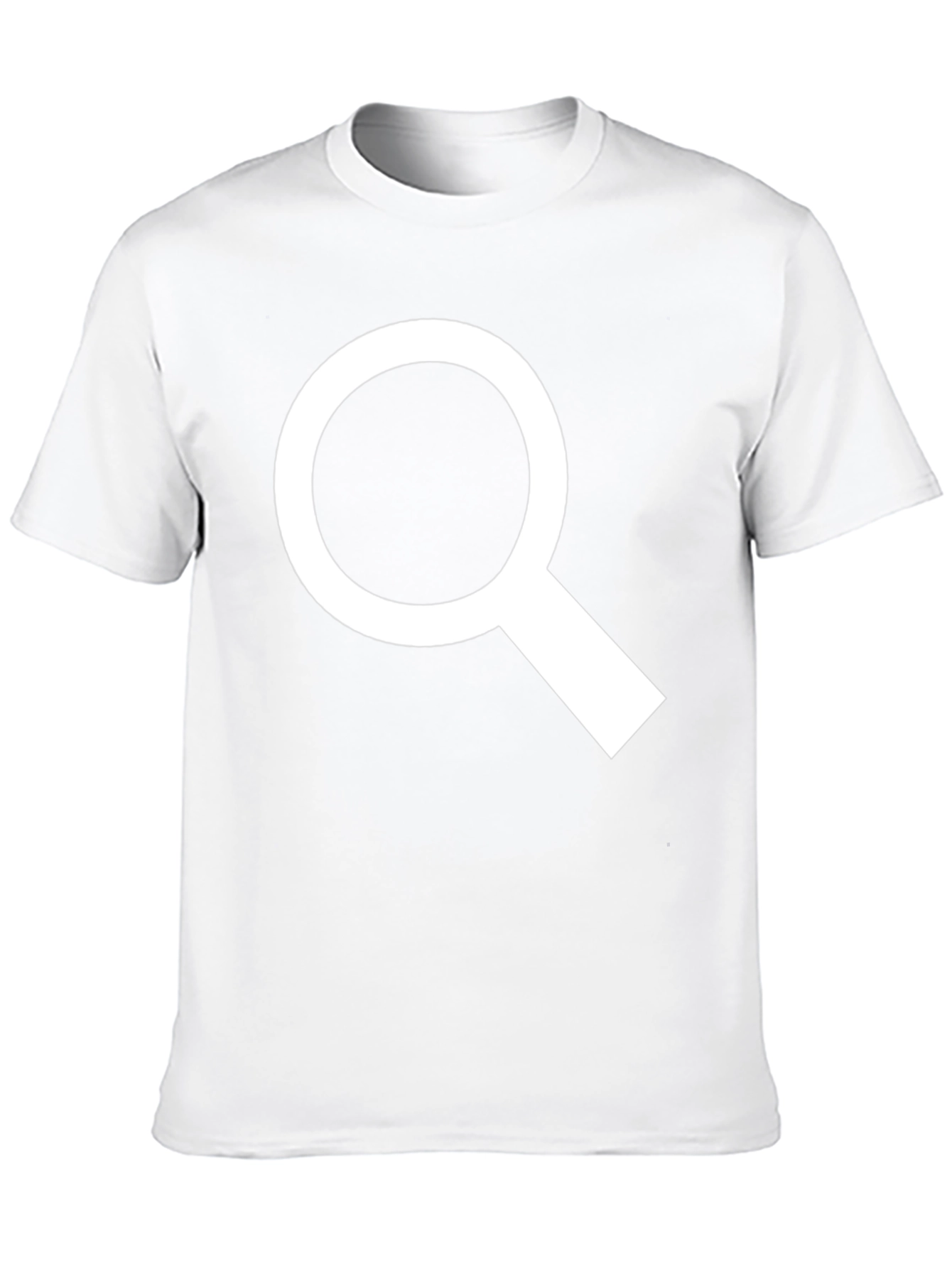 Black Magnifying Glass Graphic T-Shirt - Search Tee view 10