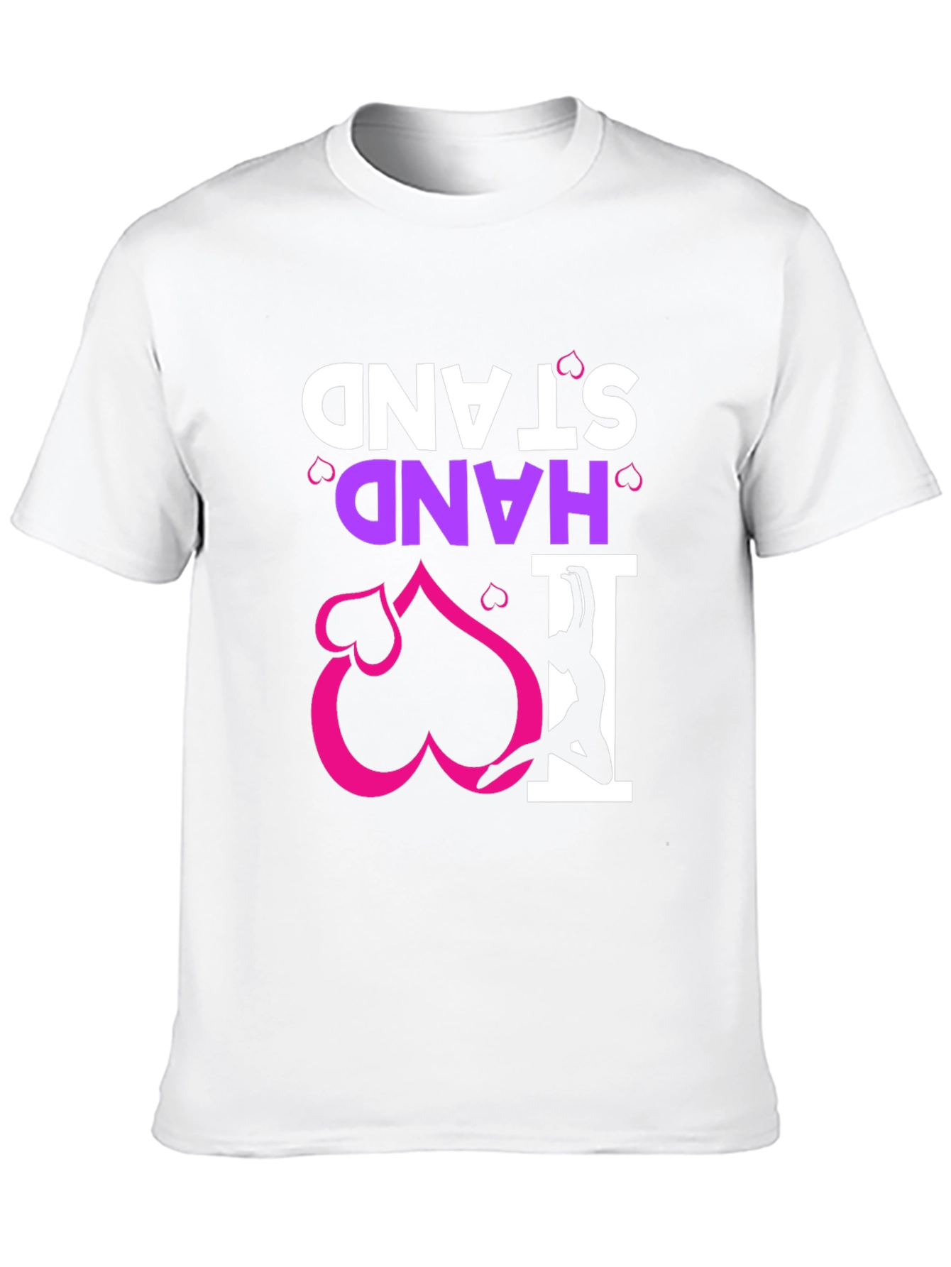 Black I Heart Handstand Black T-Shirt view 10