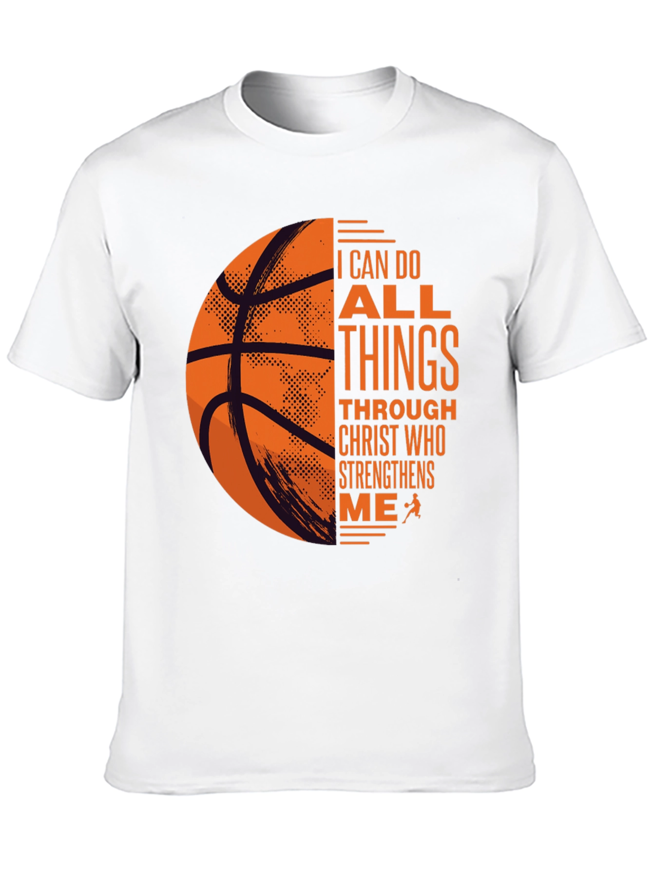 Black Basketball Christian T-Shirt: I Can Do All Things view 10