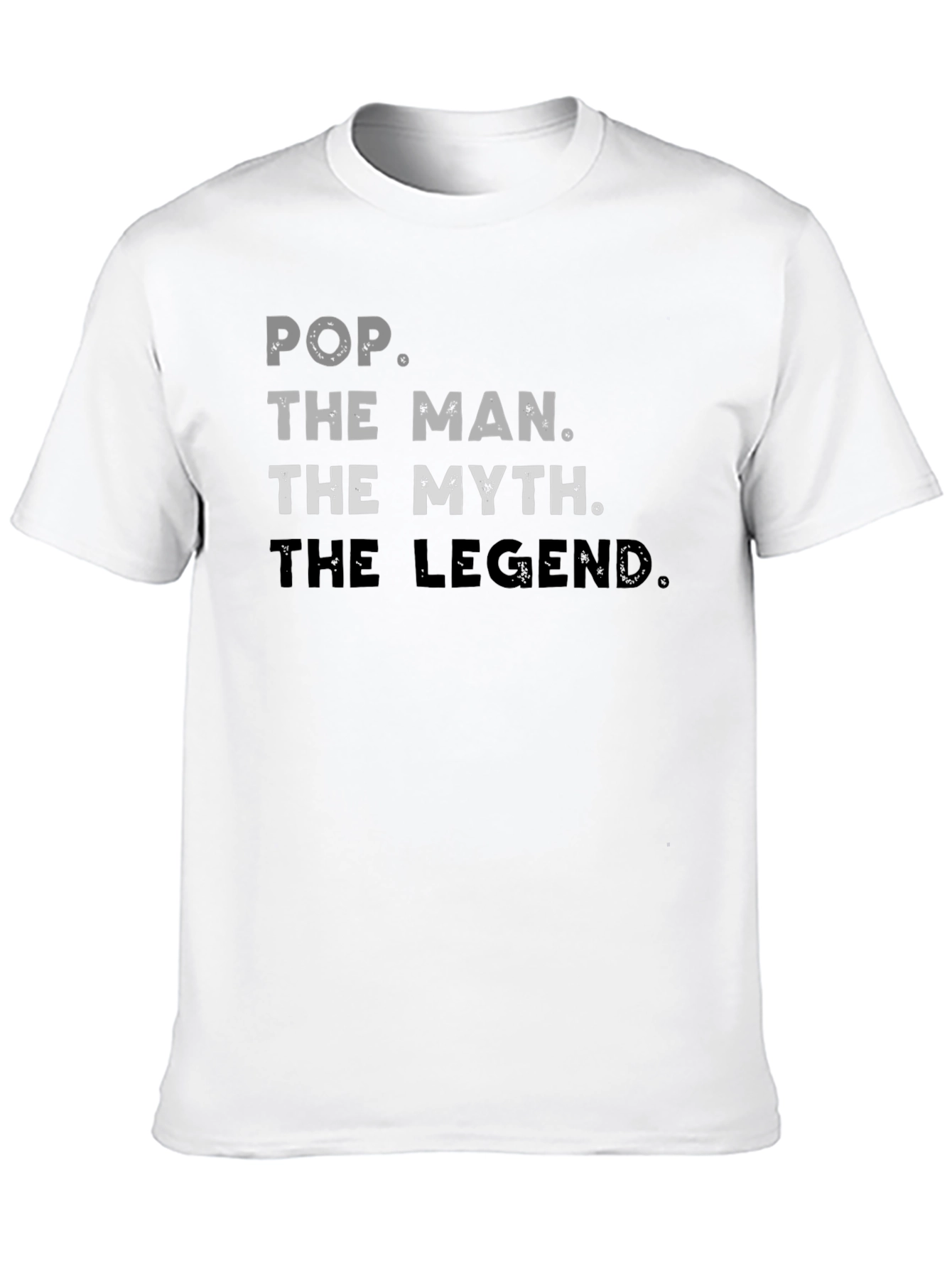 Black Pop The Man Myth Legend Graphic T-Shirt view 10