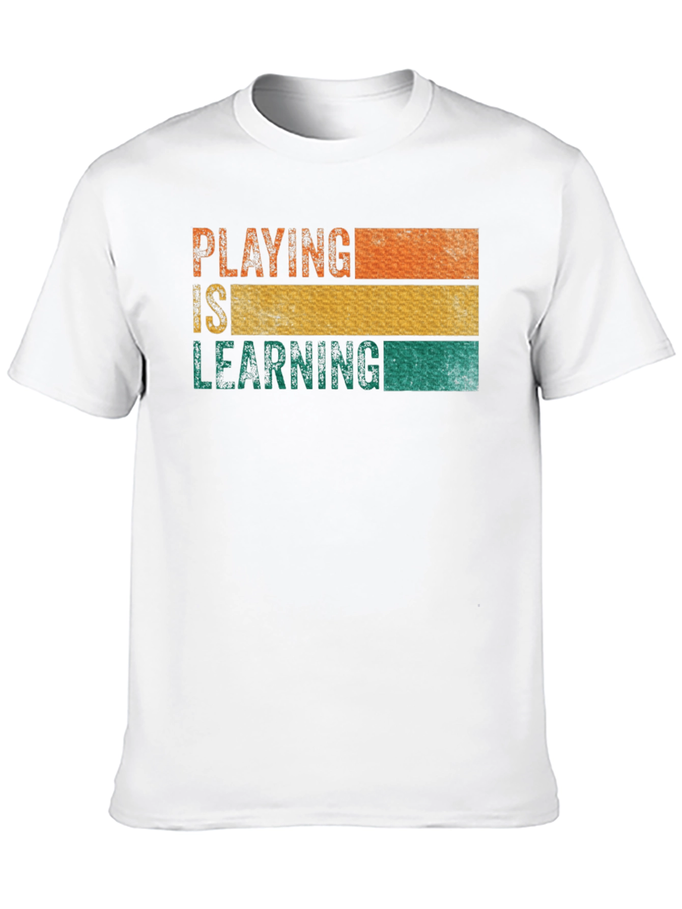 Black Playing is Learning Graphic T-Shirt view 10