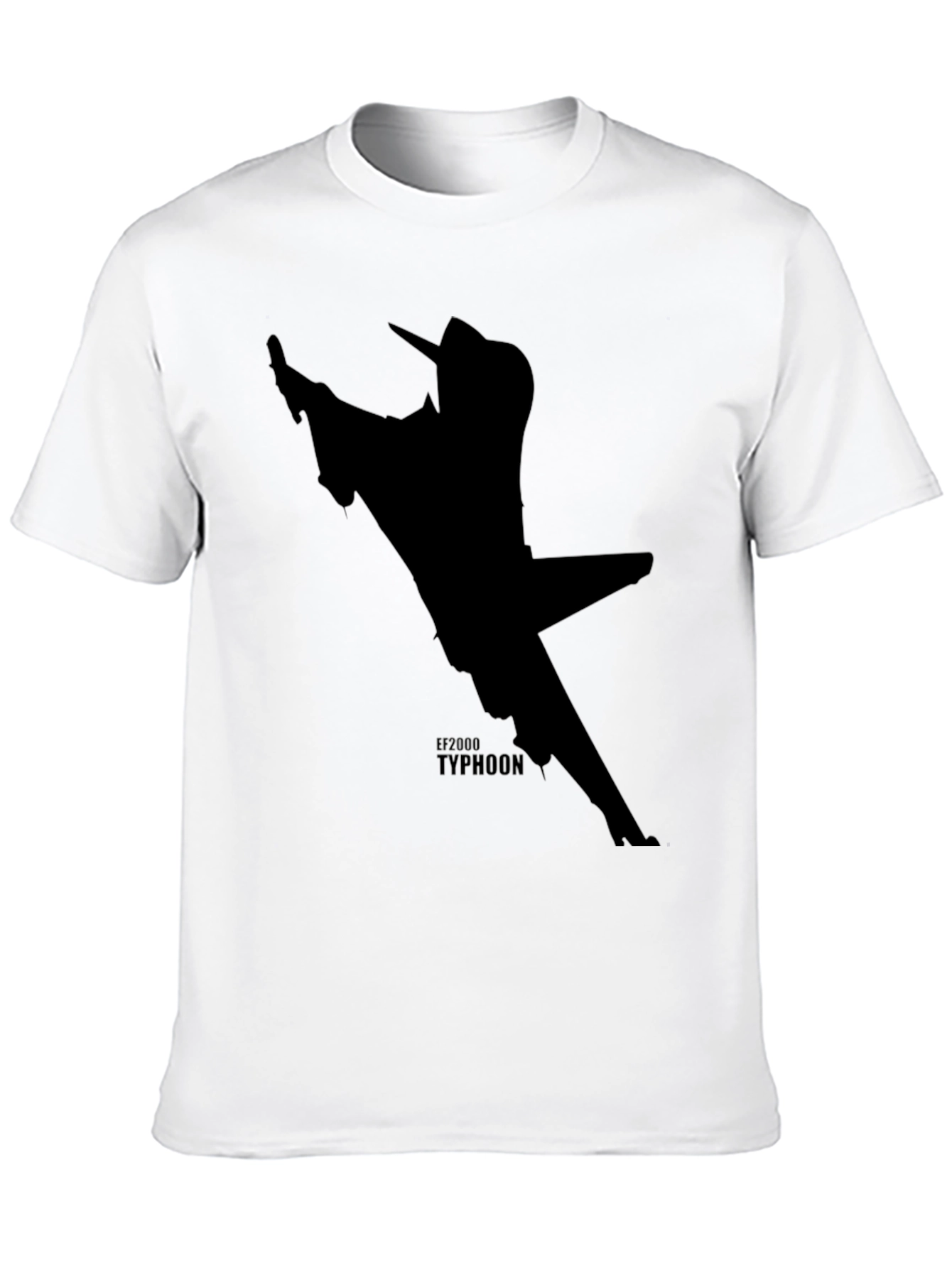 Black EF2000 Typhoon Jet Black T-Shirt view 10