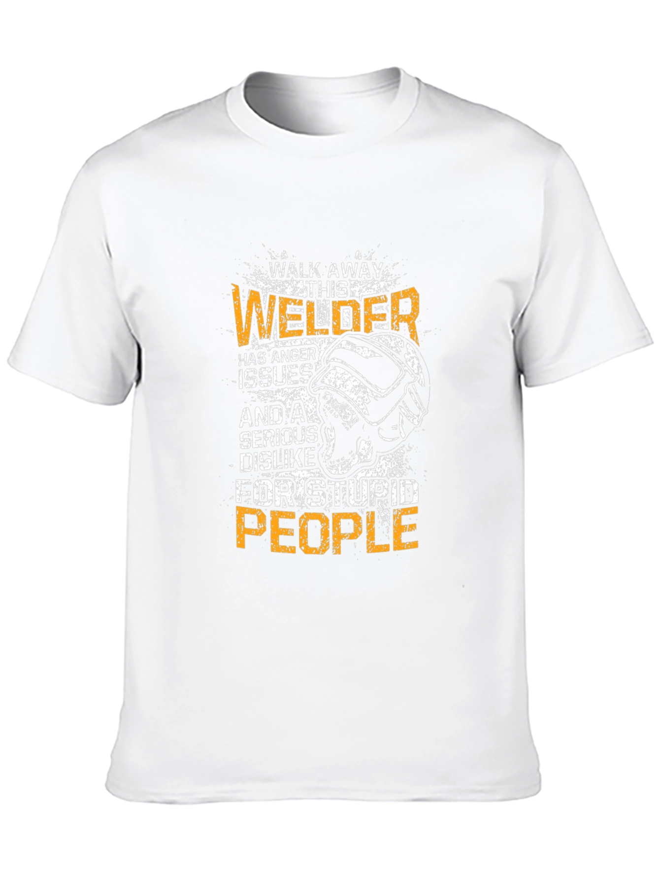 Black Walk Away Welder T-Shirt view 10