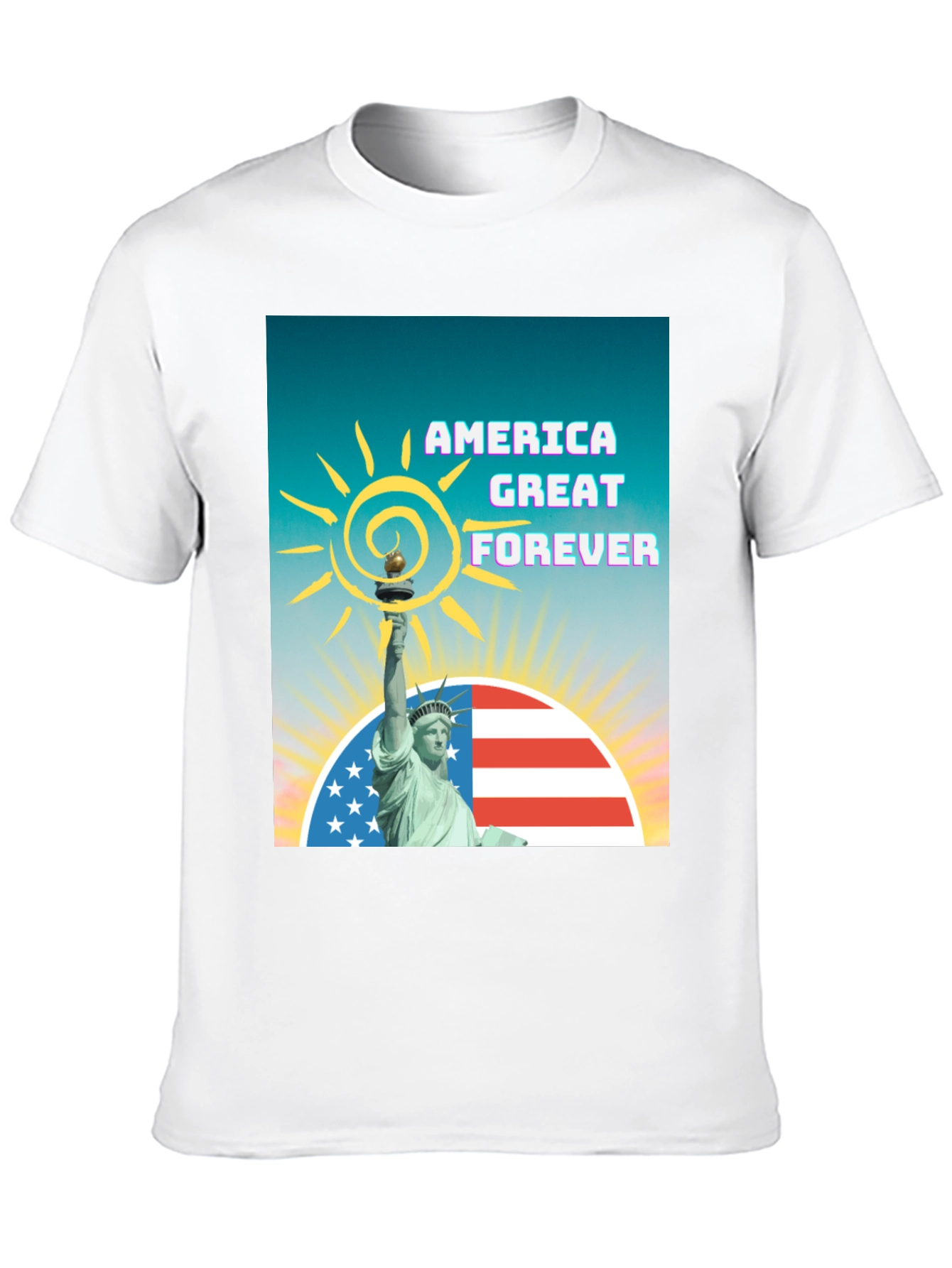 Black America Great Forever Graphic Tee view 10