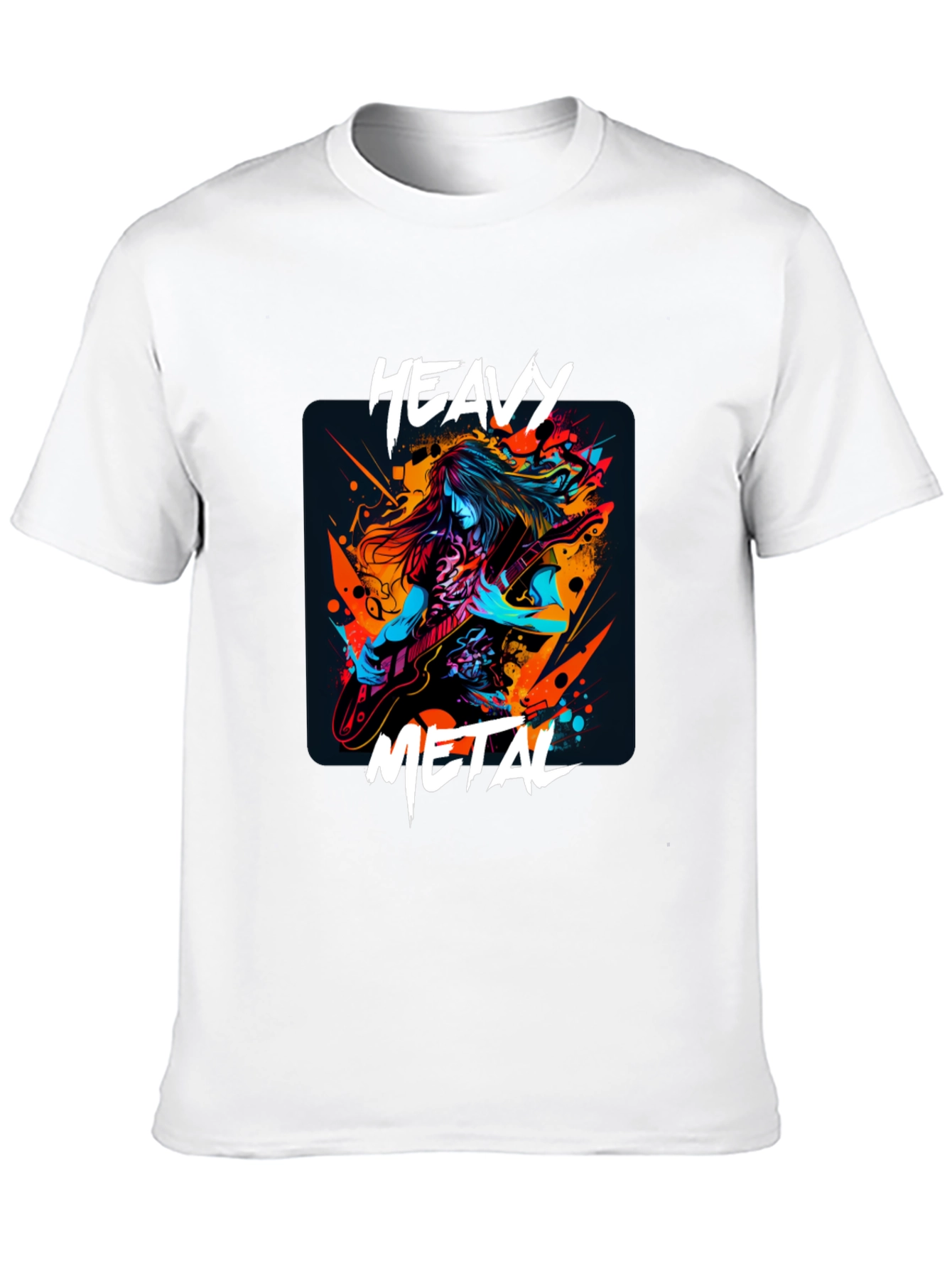 Black Heavy Metal Graphic T-Shirt - Black view 10