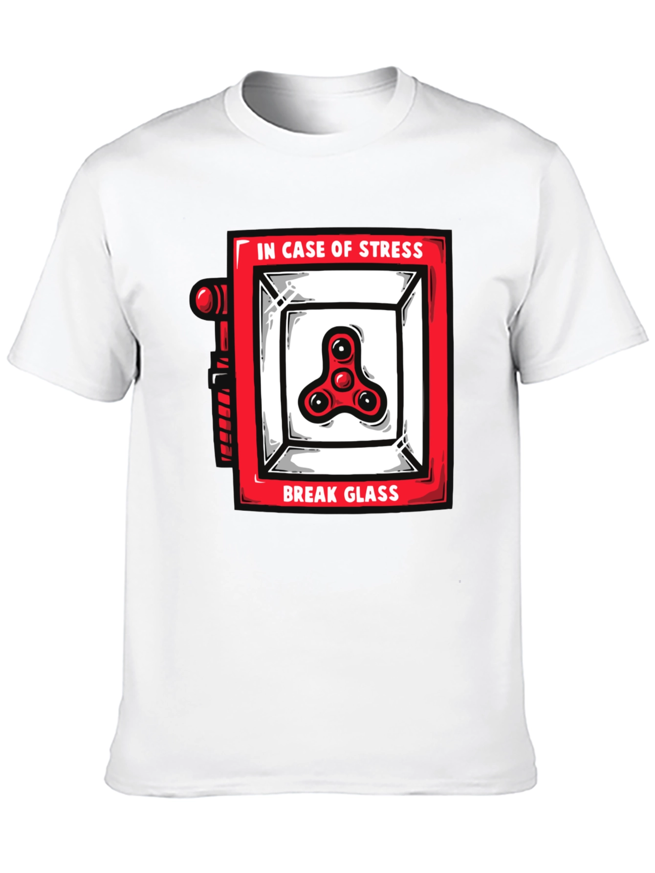 Funny Stress Relief Spinner Black T-Shirt - 10