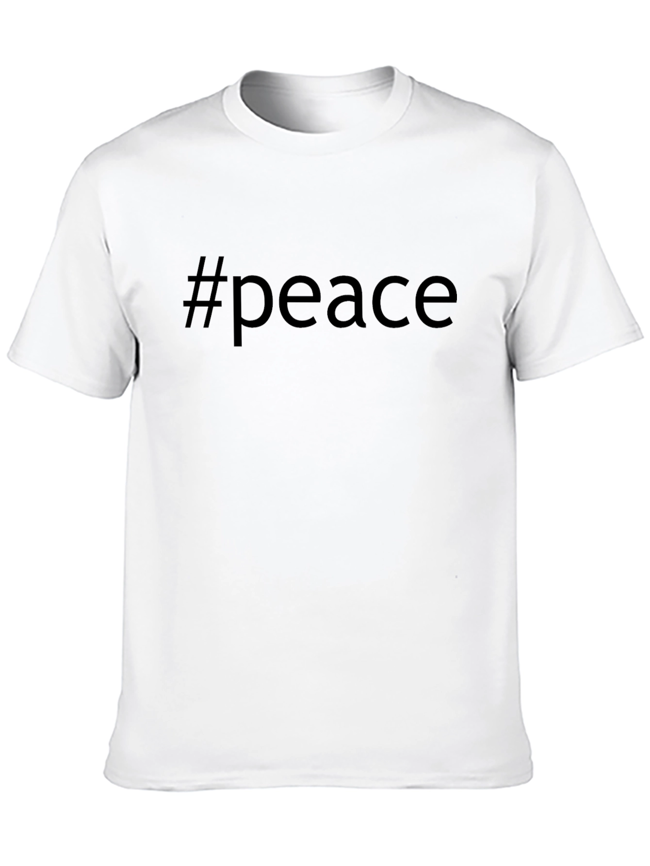 Black #peace Black T-Shirt view 10